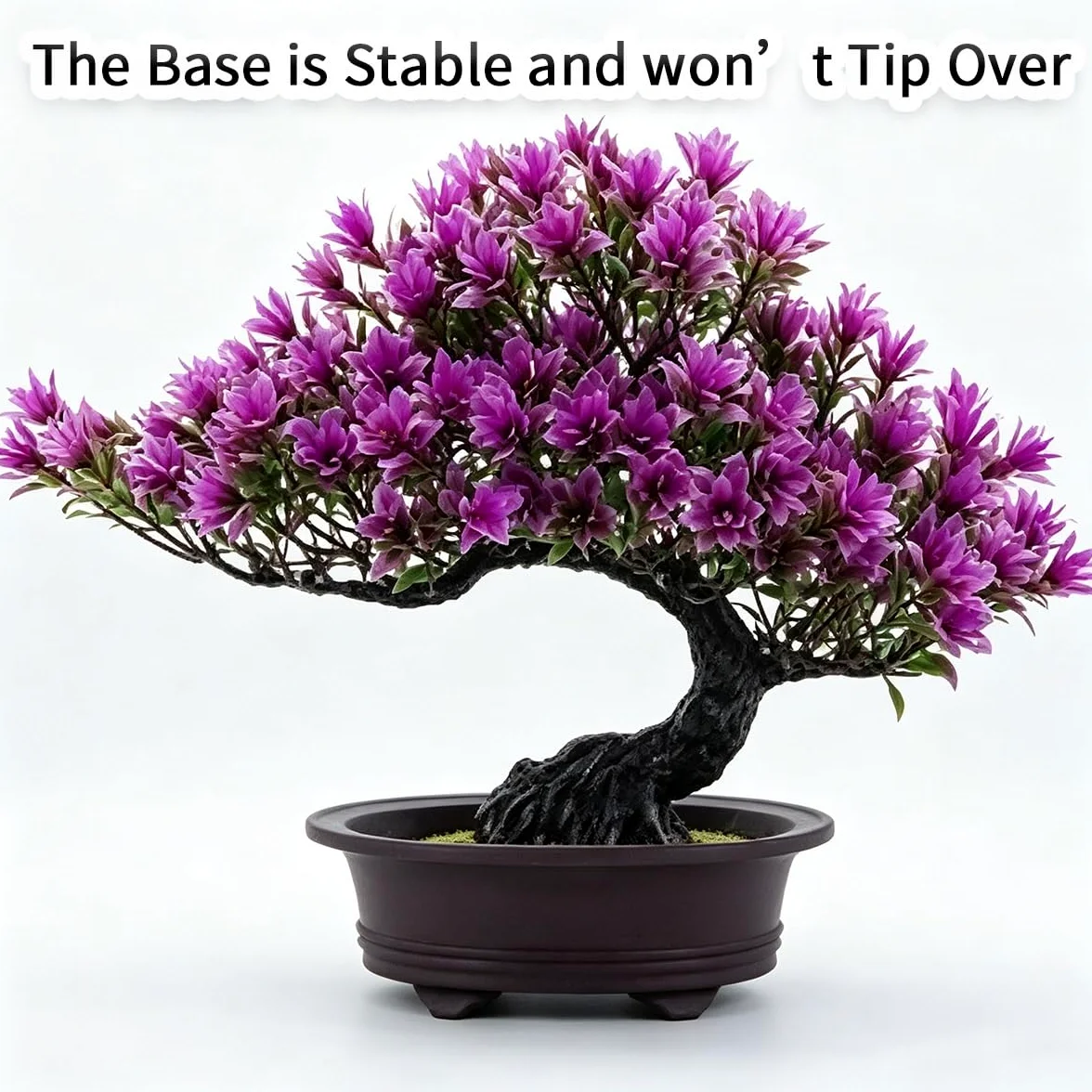 Fausse Plante Bonsaï avec Pot, Plantes Décoratives, Faux Arbre sans Eau | Arbres topiaires artificiels, fausse plante bonsaï, fausse plante for entrée, chambre à coucher, Table à thé(Grass Green)