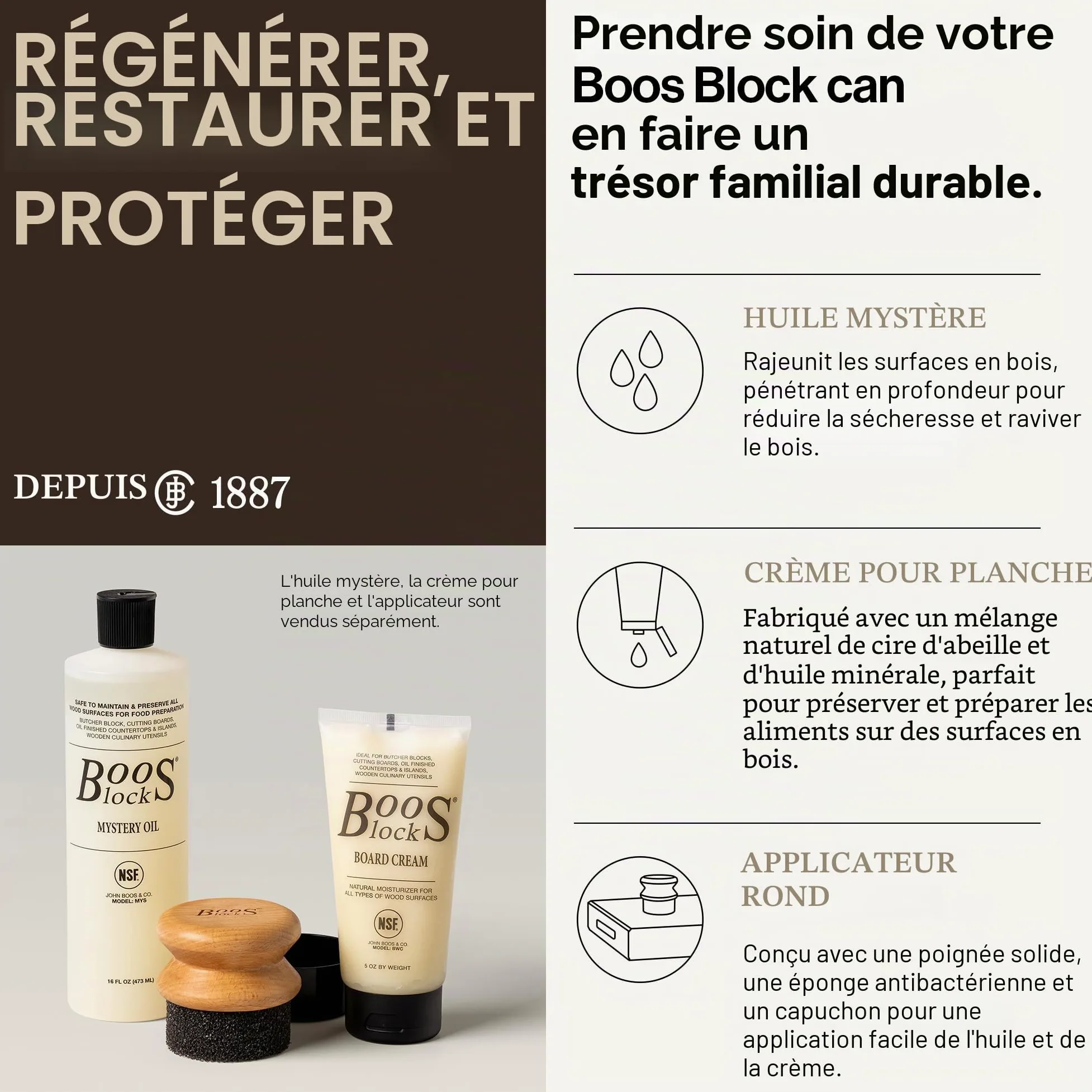 Boos Block Planche à Découper avec Égouttoir - 38,1 x 35,6 x 5,7 cm | Planche Erable d'Amérique Du Nord - Billot De Cuisine - Planche a Decouper Professionnelle