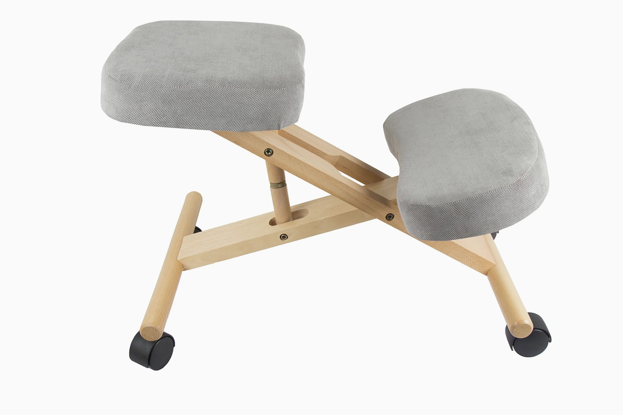 Siège assis-genoux ergonomique réglable de Pro 11 Wellbeing - 3 couleurs, gris, 70 x 50 x 45 cm