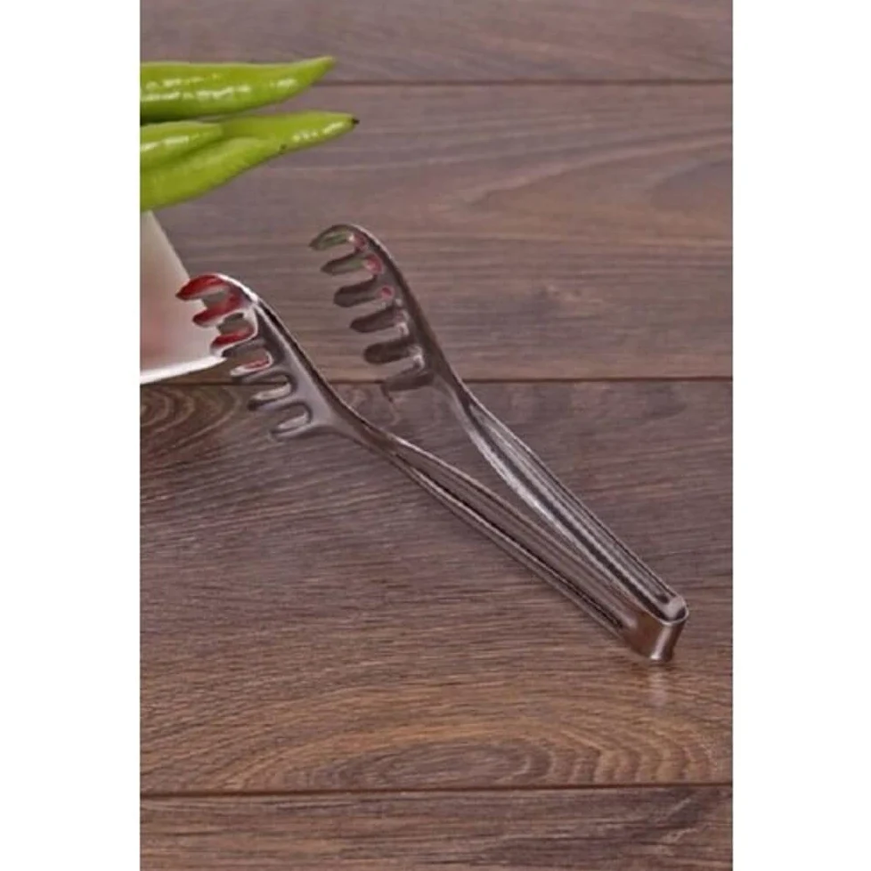 Pince de cuisine Pinces 3 pièces Servant Set, Salade et Pâtes Pinces en acier 22 cm de pinces Pince cuisine