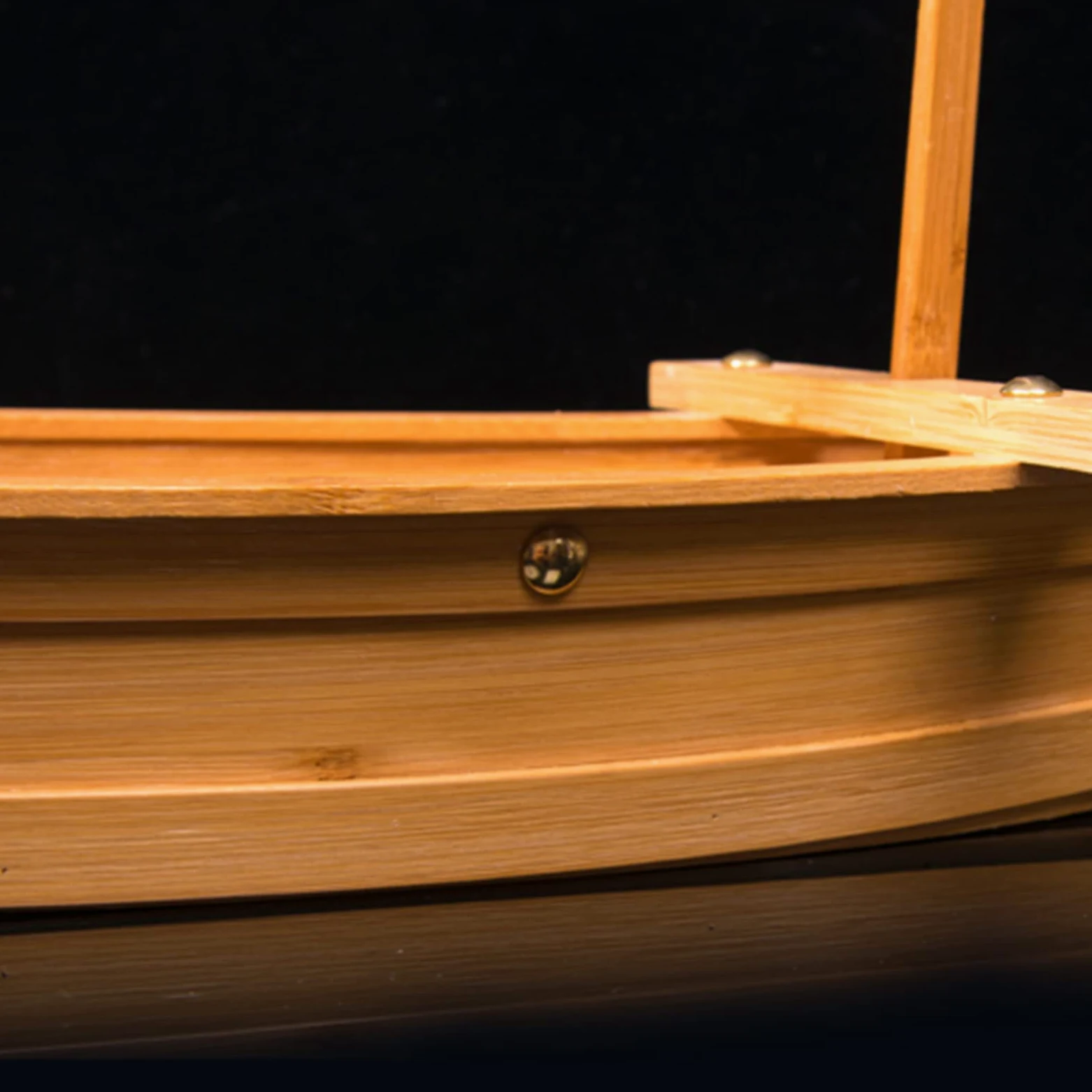 Assiette de service à sushis en bois - Grande taille - 70 cm - Idéal pour restaurant ou service de restauration