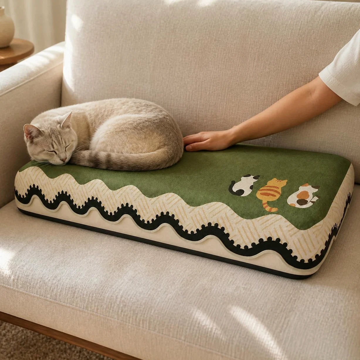 Coussin Canapé Rafraîchissant Lavable, 70x150cm | Fibre soie rafraîchissante - lavable en machine - sécurité A - bords liés - pour la maison - pour le repos