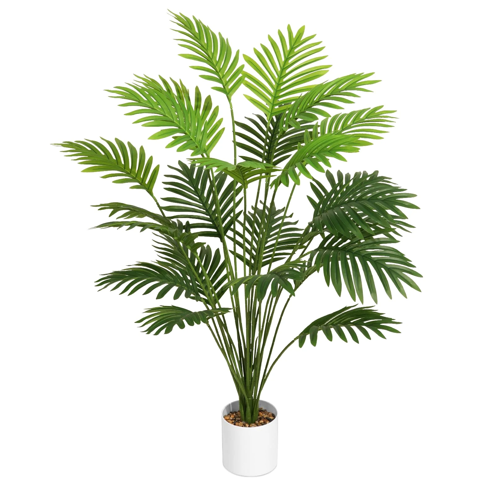 Grand palmier artificiel en pot - 71,1 cm - Pour extérieur, intérieur, maison, jardin, bureau