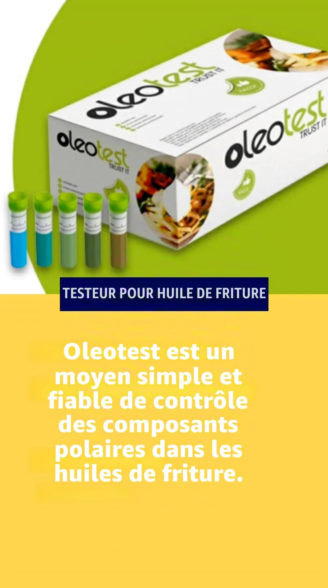 Testeur d'huile de friture de cuisine