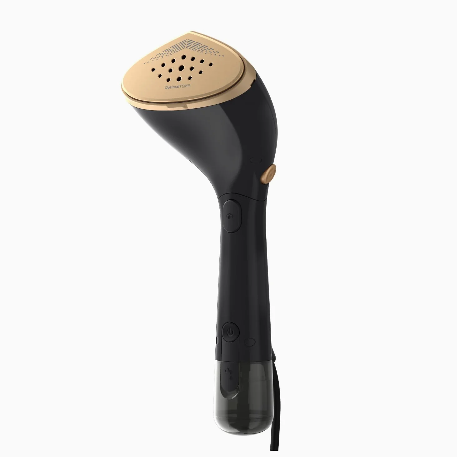 Philips Défroisseur à Main Série 7000 - Steamer 1500W, Vapeur 28g/min, Technologie OptimalTemp, Semelle Métal, Réservoir 100 & 200ml, prêt en 30 sec, Gants & Tapis, Léger 865g, Noir (STH7060/80)