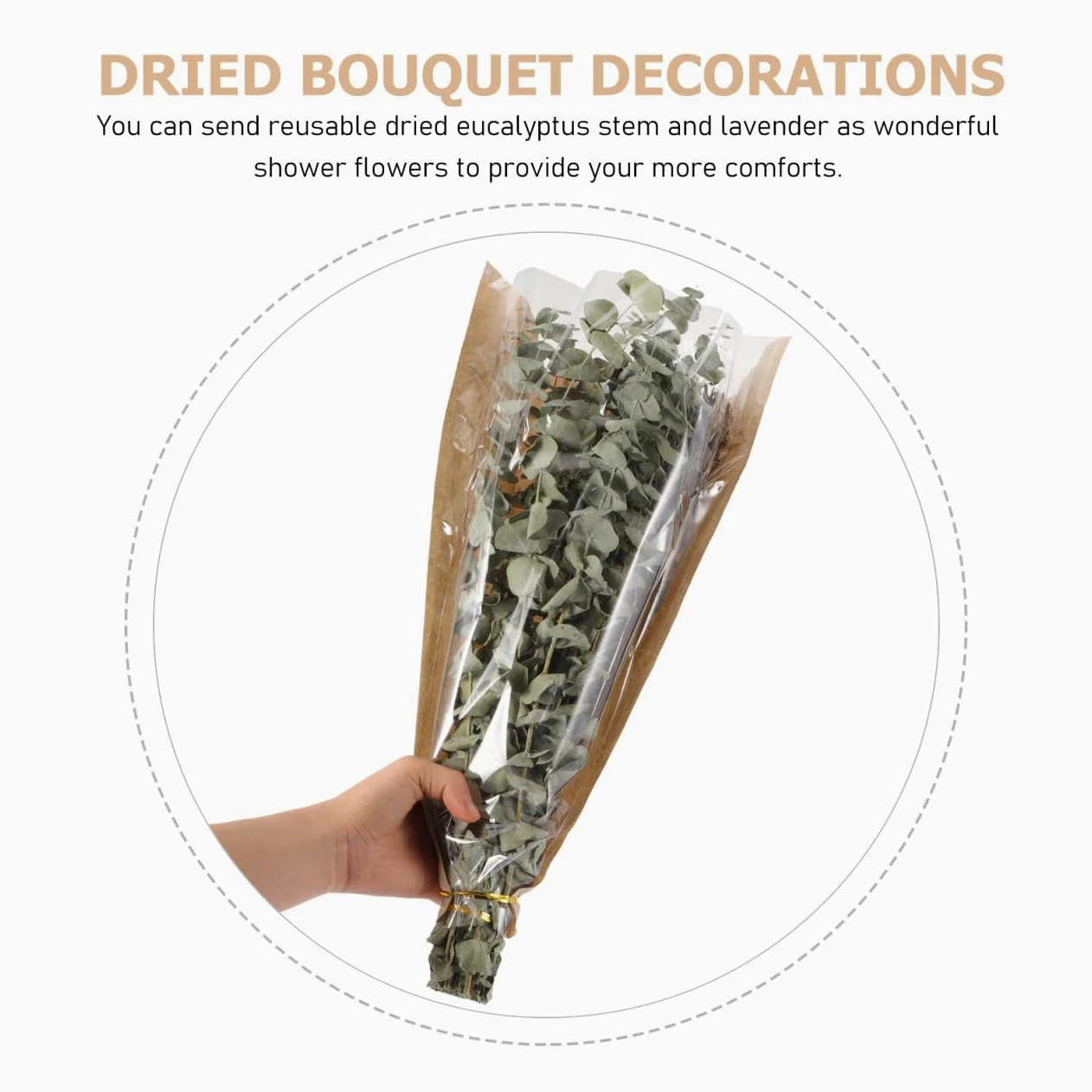 Zerodeko Bouquet Décoratif De Eucalyptus Séchées Lavande Séchée pour Décoration De Salle De Bain
