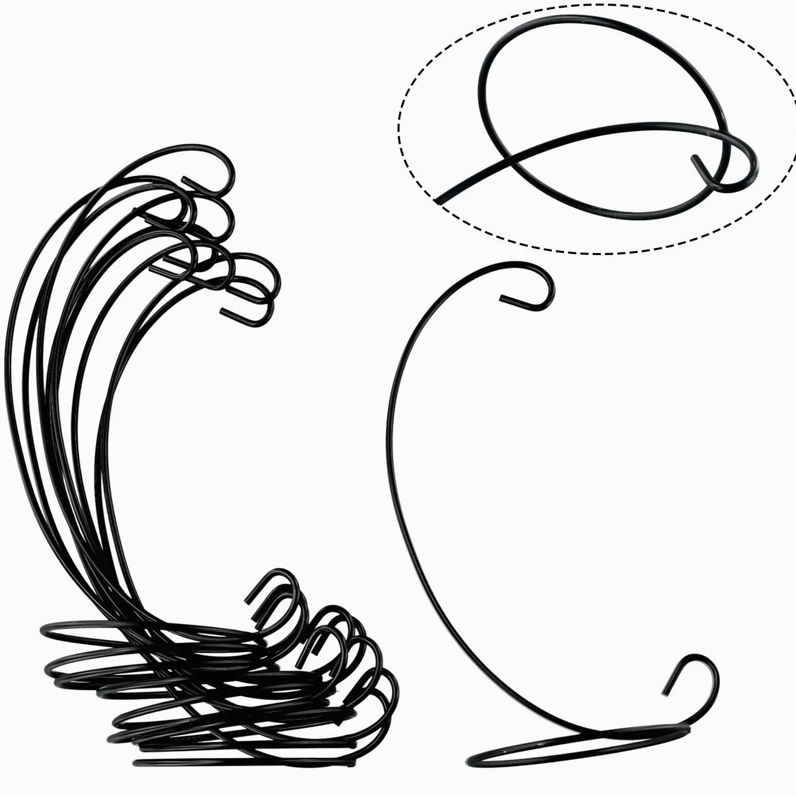 Lot de 20 supports de boules de Noël en métal pour décoration de maison, fête, mariage, loisirs créatifs, décoration de Noël