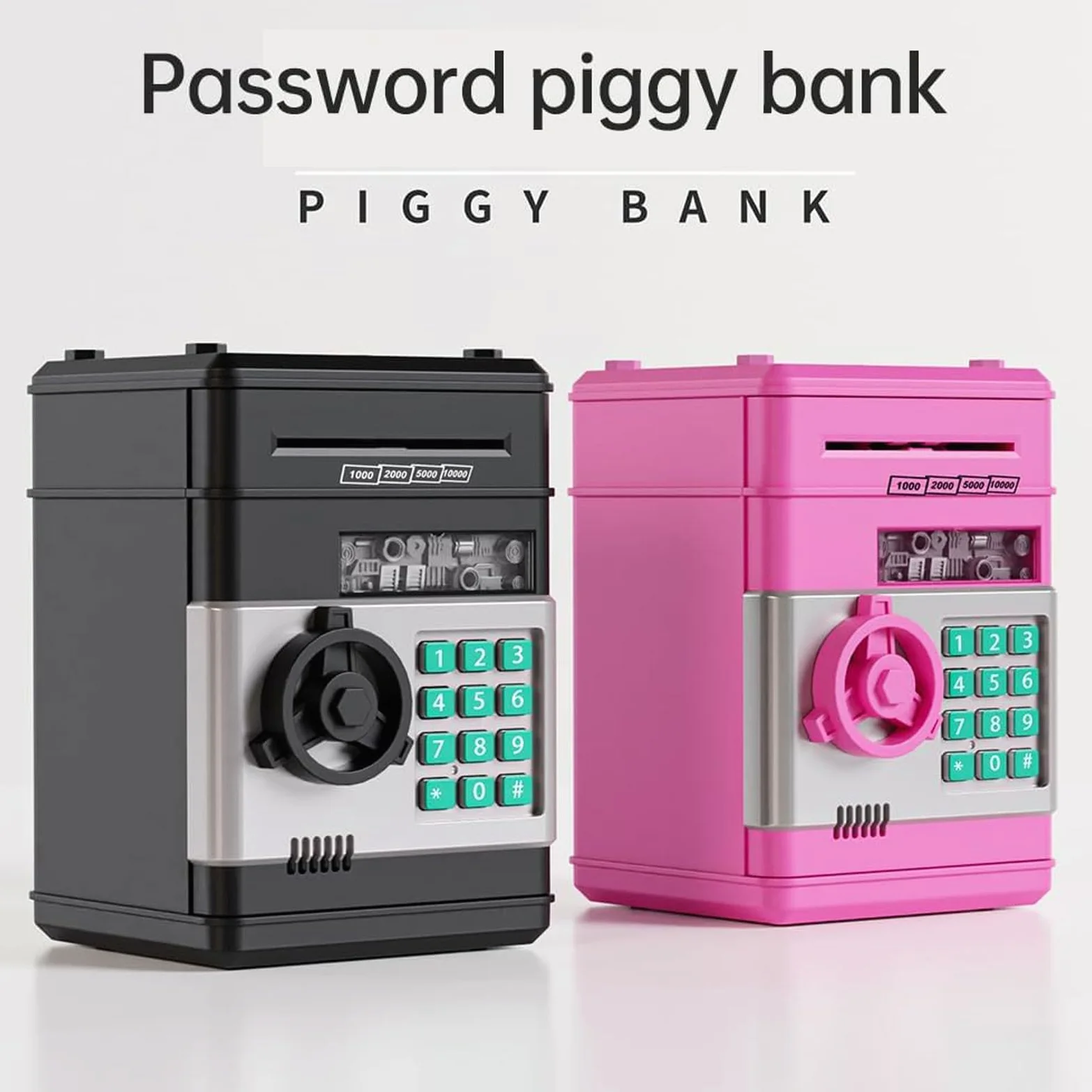 Tirelire Tirelire de dépôt sécurisé avec Mot de Passe, Grande capacité, Peut Entrer et Sortir, Meilleur Cadeau pour garçons et Filles Tirelire Billet