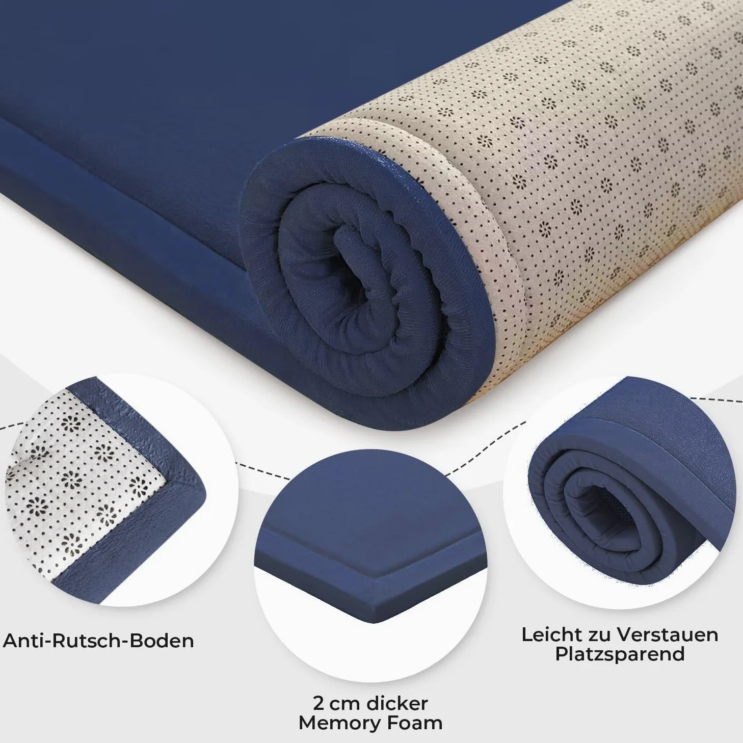 Les Enfants Plein de Velours épaississement de Couverture des Tapis Tapis Enfants antidérapante Tatami pour agrandir Jouer Tapis Salon, la Chambre du bébé, Salon (Bleu Foncé,80 * 150CM)