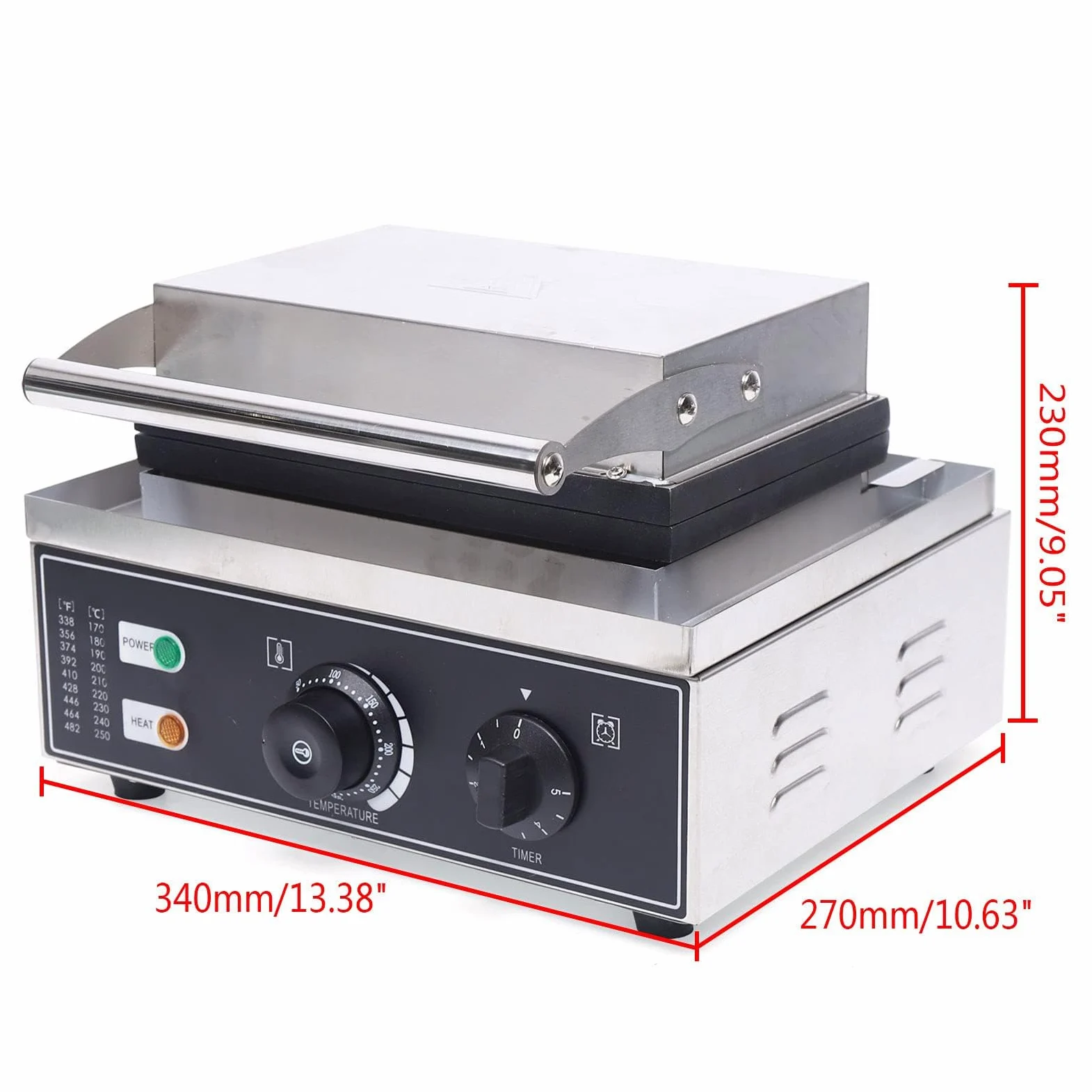 Machine à Donuts électrique Machine à Mini Beignets Gaufrier 12 Grille Waffle Maker Chauffage Double Face 220v 1500W