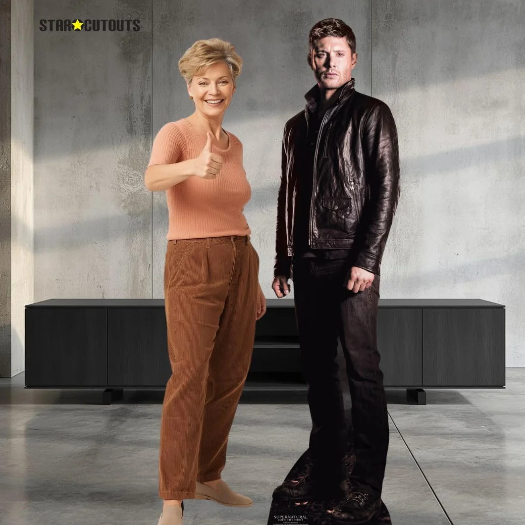 Star découpes Dean Winchester Hunter Supernatural Vie Taille Carton découpé avec mini Dessus de table, Multi Couleur