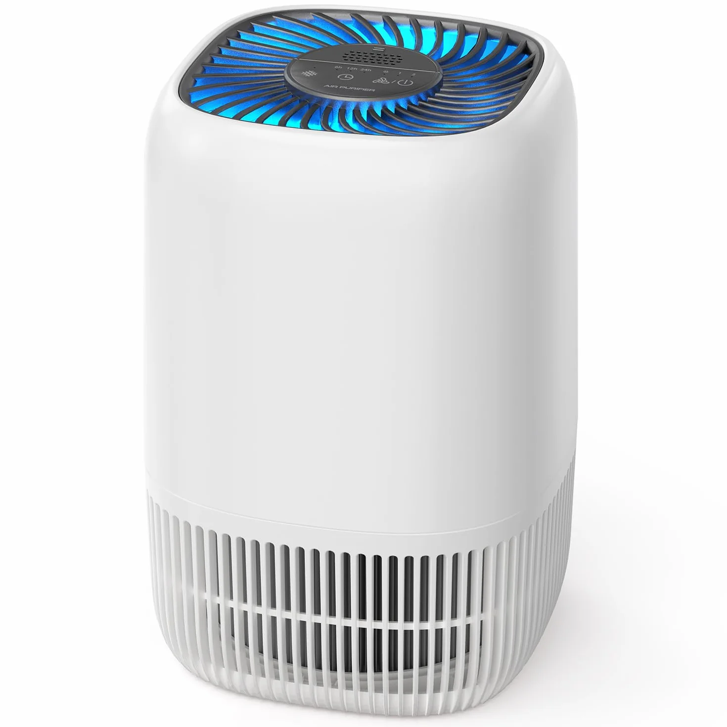 AROEVE Purificateur d'Air avec Filtre HEPA H13 à 3 Étages, Pour Chambre 20m², Silencieux 22 dB & Économie d'Énergie 5W, Élimine Pollen Fumée Poils d'Animaux, Fonction Aromathérapie