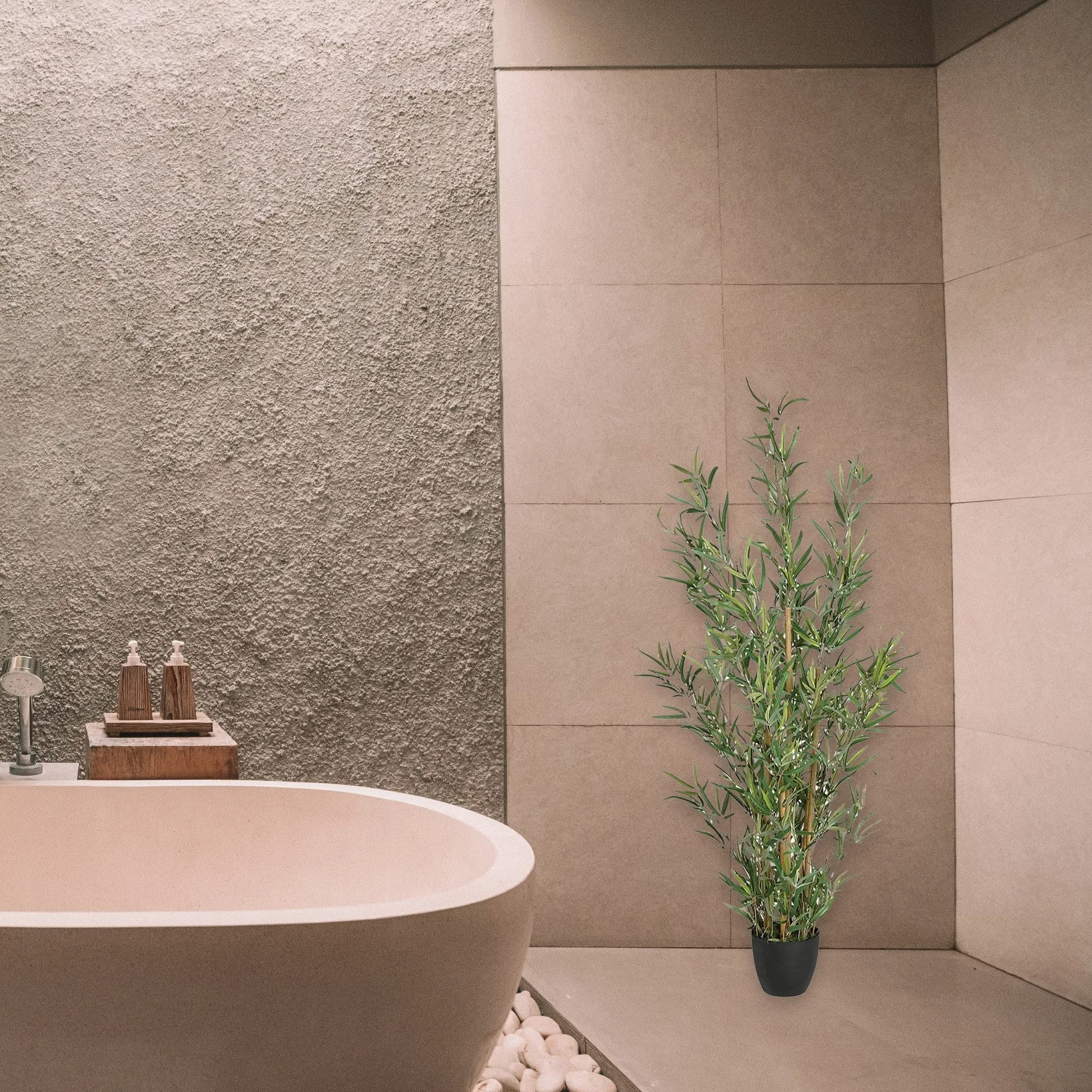 ATMOSPHERA CREATEUR D'INTERIEUR Bambou Artificiel en Pot H.120