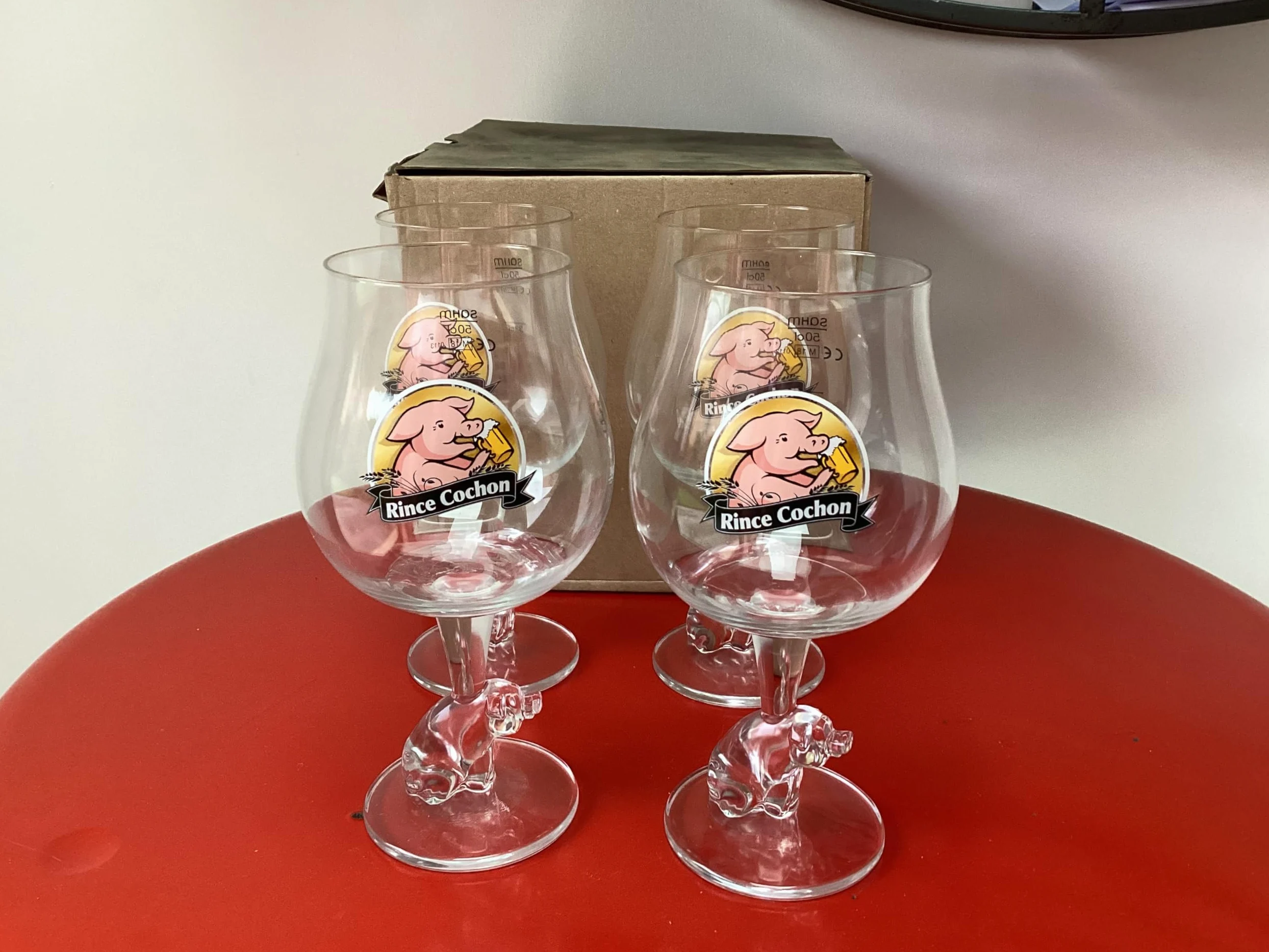 Lot de 4 Verre a Biere pour 25cl et 50 cl Neuf