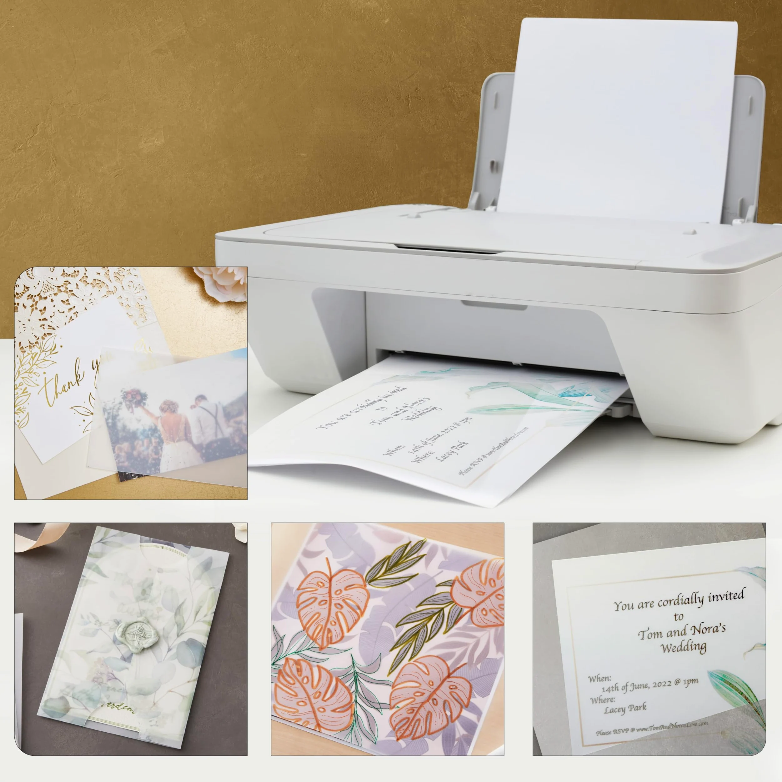 Lot de 100 feuilles de papier vélin translucide pour invitations, loisirs créatifs, traçage, 93 g/m² (blanc, 30,5 x 30,5 cm)