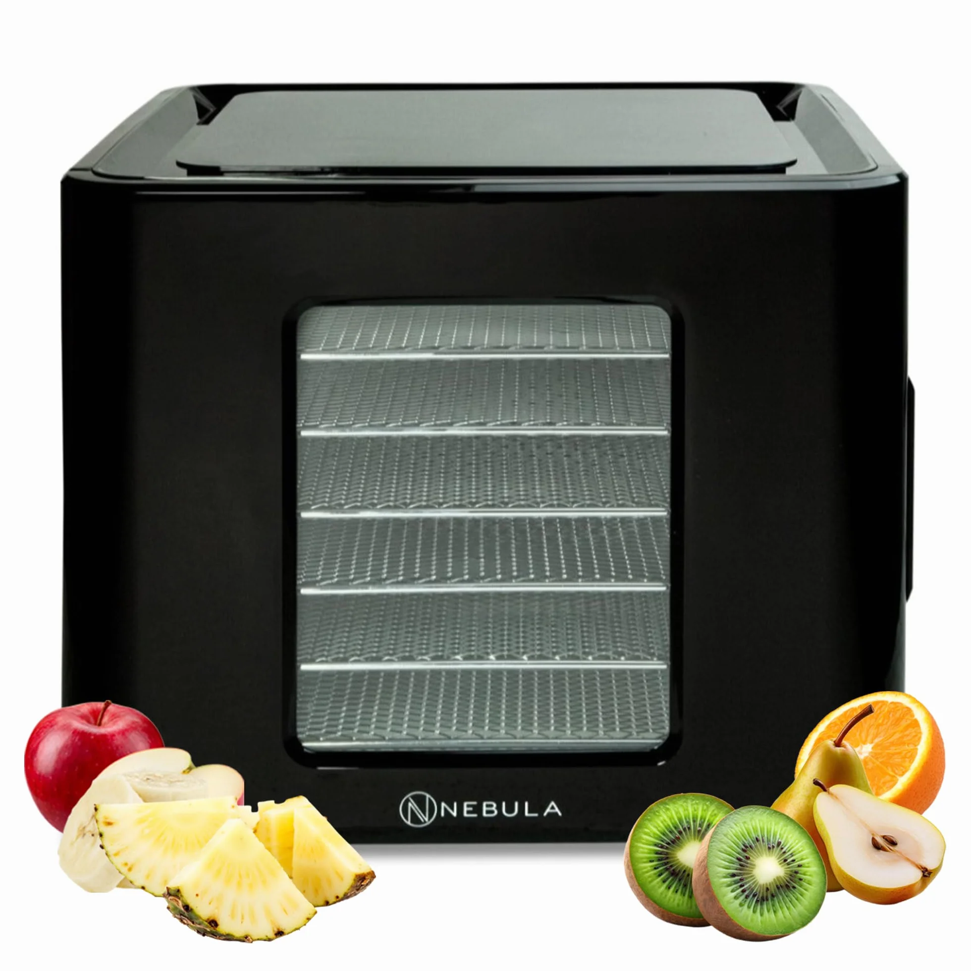 Nebula Déshydrateur Alimentaire 400W Avec 6 Plateaux En Acier Inoxydable | Déshydrateur Alimentaire Numérique Pour Fruits, Légumes, Viande Et Herbes Aromatiques – Minuterie LED Et Température Réglable