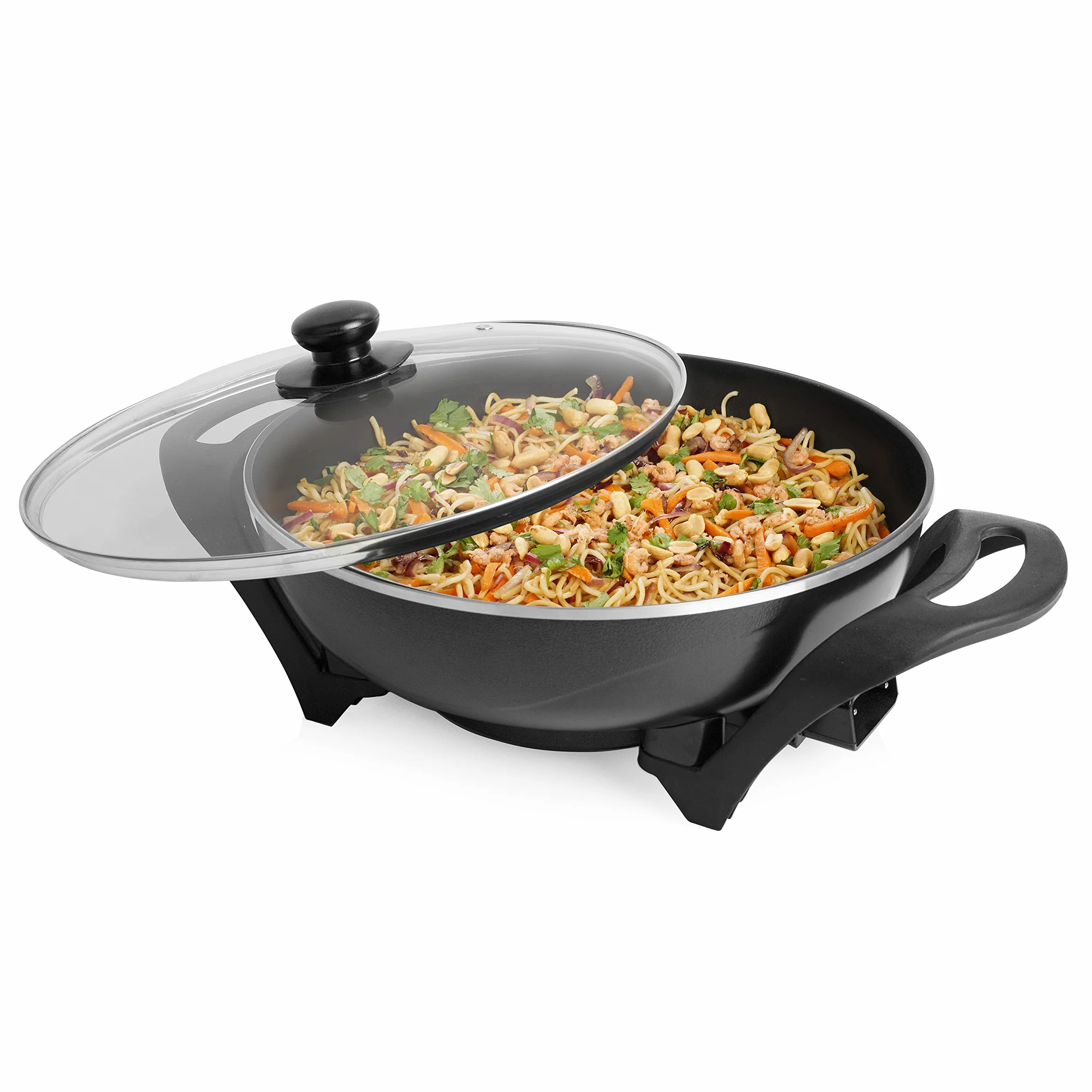 Wok électrique Tristar PZ-9130-4,5 L - Diamètre : 33 cm - 1 500 W - Inox