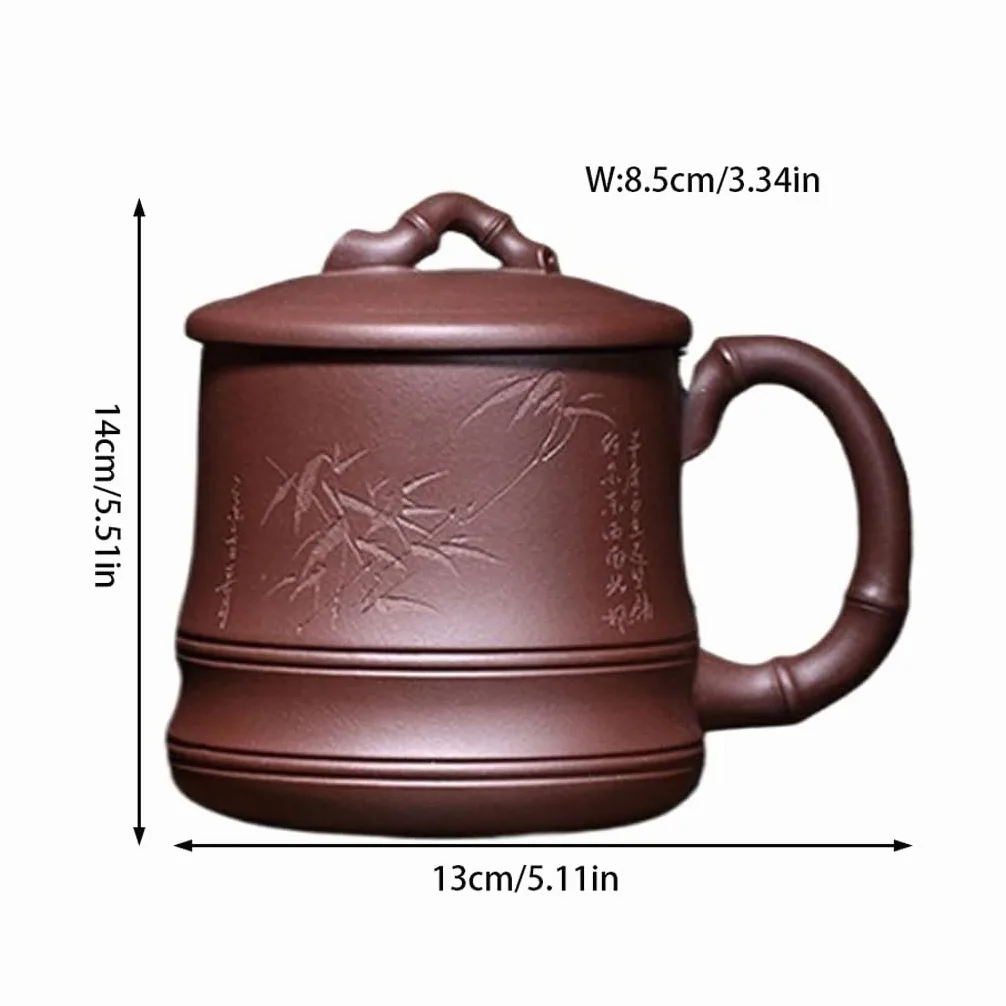 Tasse à thé Tasse à thé avec Filtre en Sable Violet, Tasse à thé Faite à la Main, Tasse à thé for la Maison, Le Bureau, la Cuisine, l'étude, 560 ML Tasses à thé réutilisables