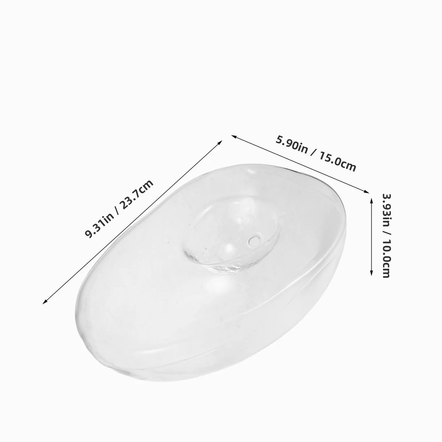 VICASKY Vase Hydroponique en Verre D’Avocat, Pot de Culture à Large Ouverture pour Bulbe D’Avocat, Support Transparent pour Propagation de Plantes D’intérieur, Décoration Maison et Bureau