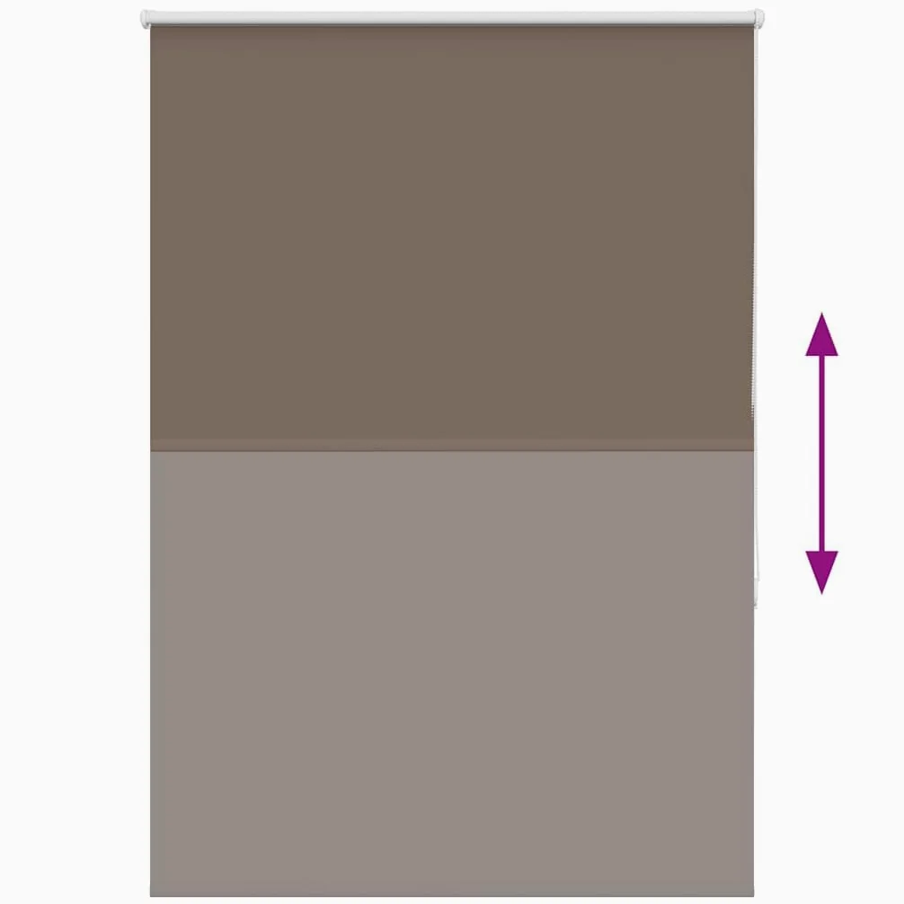 Store Enrouleur occultant café 95x130cm Tissu 90,7cm Bloque lumière Solaire Intime Protection Enfants réglable sans perçage Maison Bureau
