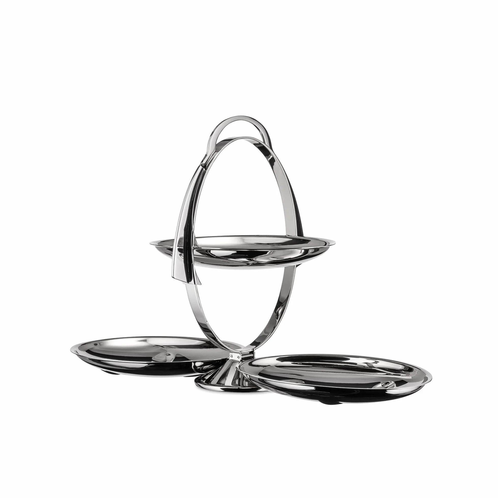 Alessi, AM37 Anna Gong, Presentoir à Gâteau de Design, Acier 18/10, Poli Argent