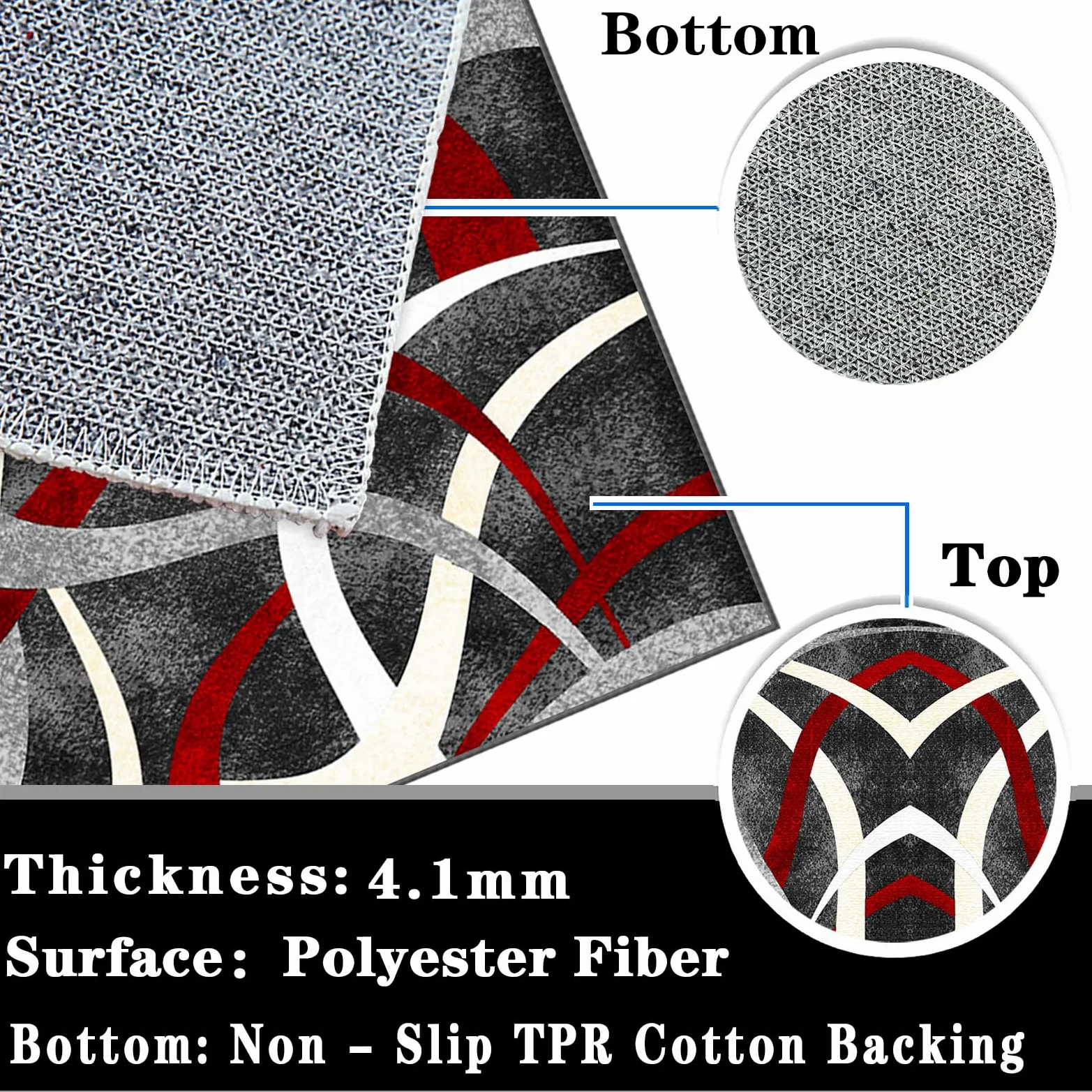 Tapis de chaise de bureau haut de gamme pour tapis à poils courts pour ordinateur de bureau, chaise de jeu avec surface facile à glisser, 90 x 140 cm, protection de sol pour bureau à domicile