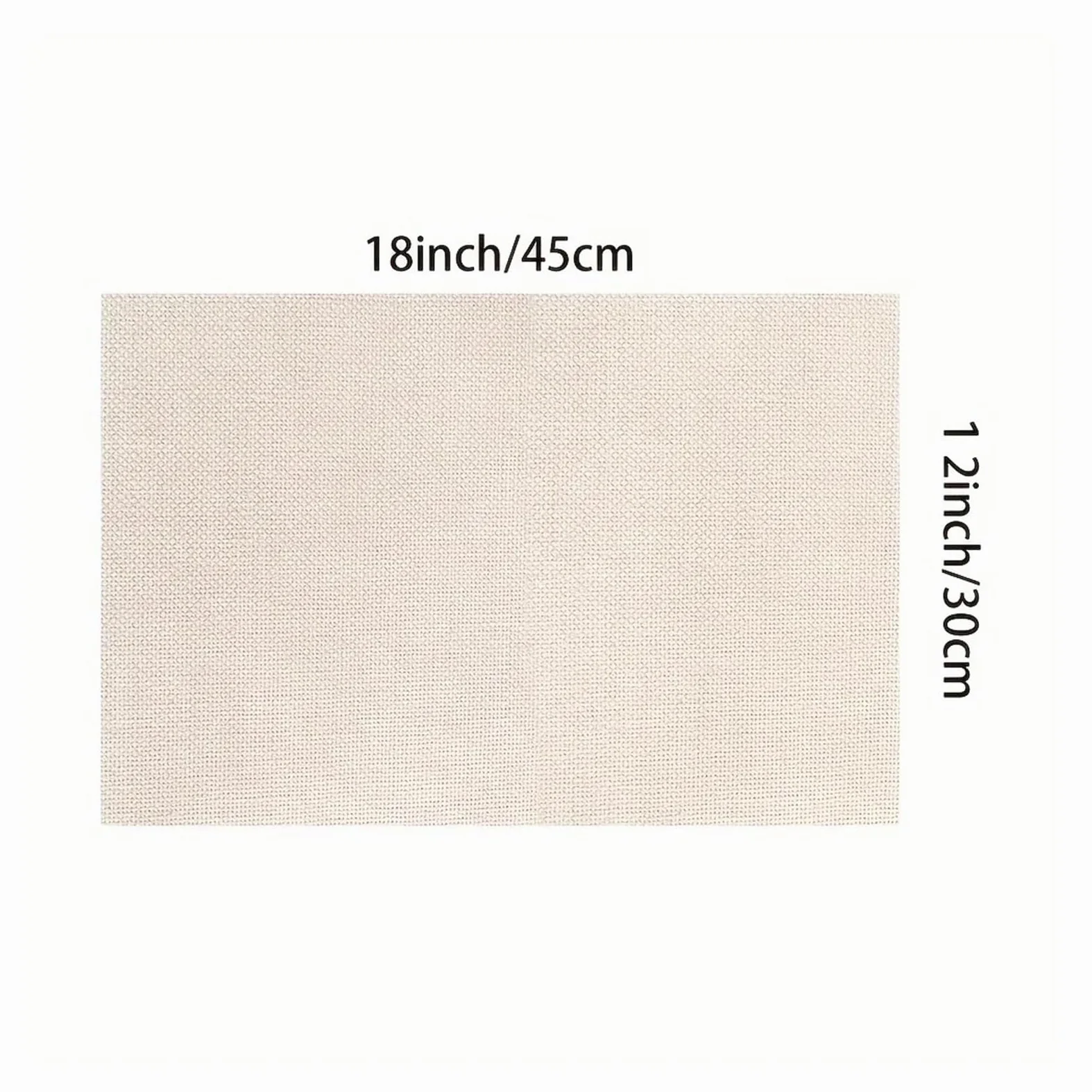 Napperon en Lin Noir Pur 4/6 pièces, Tapis de Table, Cuisine Salle à Manger, décoration la Maison(4PC 30X45CM)