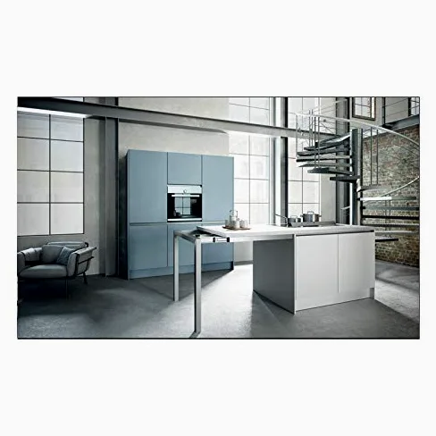 Ferrure complète pour allonge sur ilot central de cuisine - Décor : Anodisé - Largeur : 926 mm - Matériau : Aluminium - Pour caisson de profondeur intérieure mini : 770 mm - Profondeur : 600 mm - Sec