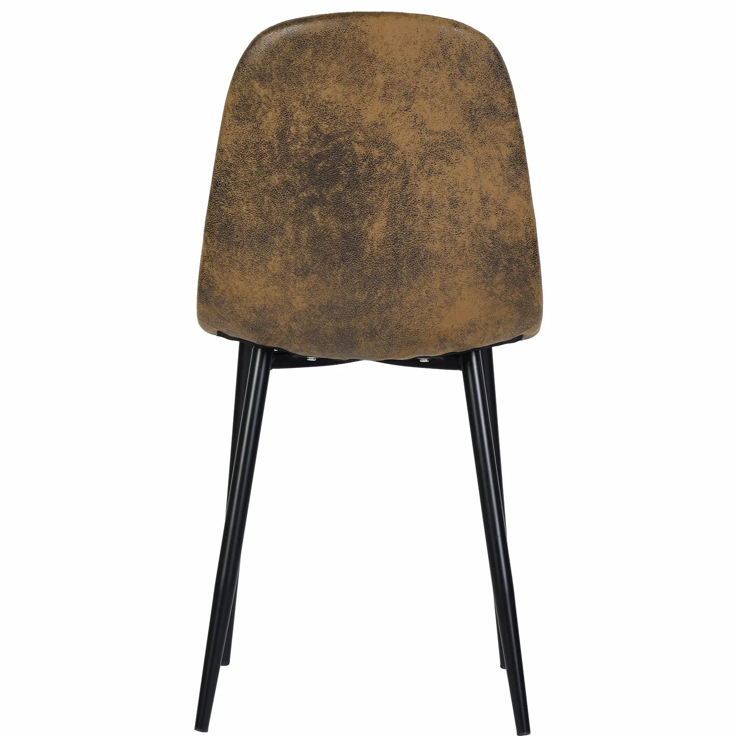 FurnitureR 4 PCS Chaises de Salles de Réunion en Suède, Chaise Marron, Design Contemporain, Matériau en Métal Durable, pour Bureau ou Maison, Élégance et Confort