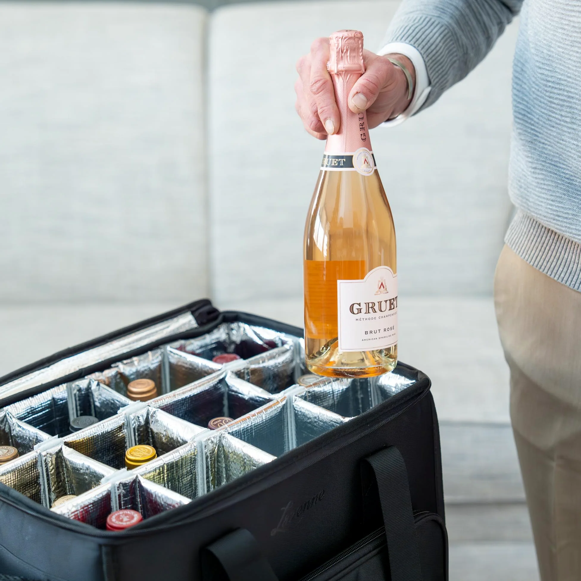 Sac Isotherme Bouteille Vin - Sac de Voyage pour Bouteilles de Vin - Porte Bouteille Vin pour Professionnel et Amateur