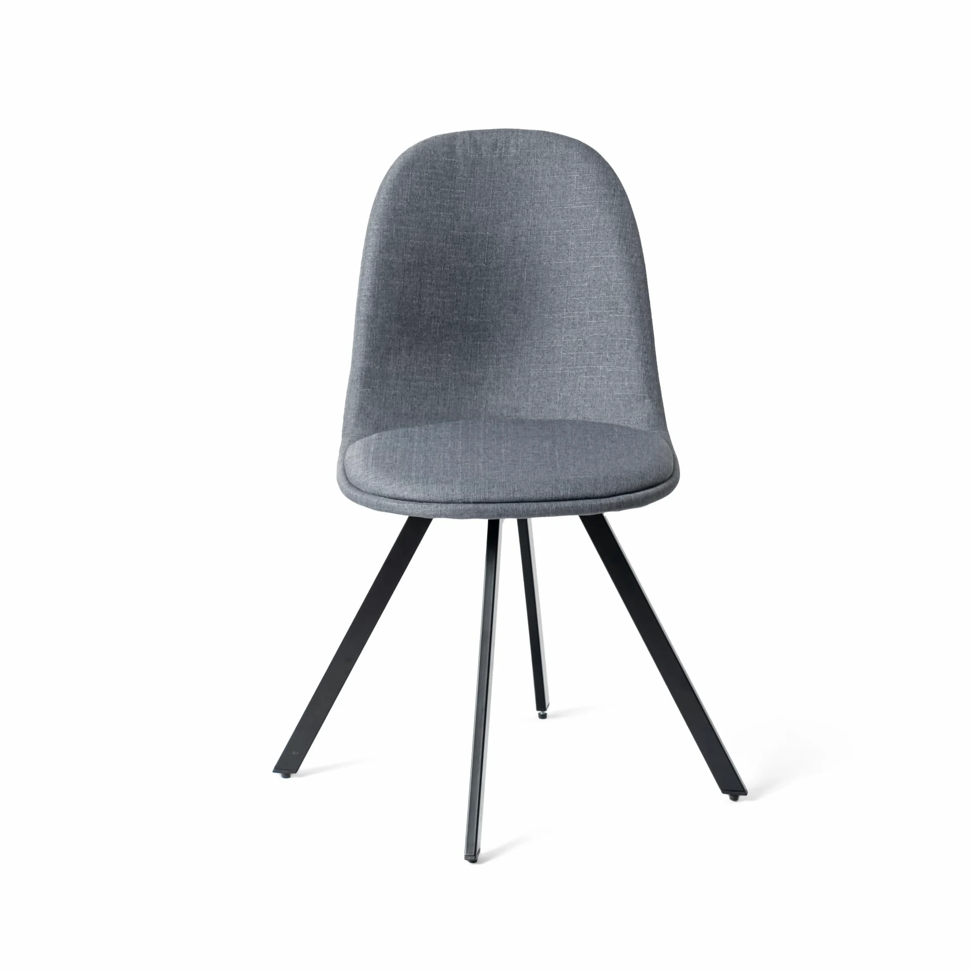HOMYLIN Lot de 4 chaises de Salle de réunion, Design Minimaliste, chaises pivotantes ergonomiques avec Pieds en métal, idéales pour Le Bureau, Gris