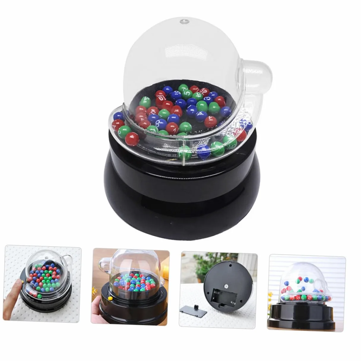 ifundom Machine à Loto Machine à Boules de Loterie pour Âges Variés Design Transparent Résultat Équitable Jeux de Société et Karaoké