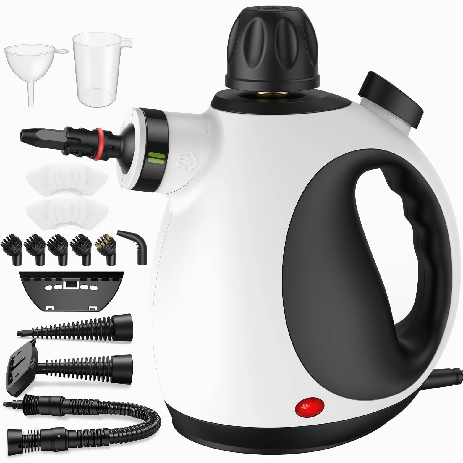 Nettoyeur Vapeur Portable,Multi-Usage Steam Cleaner avec 14 Accessoires & Réservoir 350 ml,1050W Nettoyant Vapeur pour Vapeur Vitres,Sols,Tapis,Voiture,Canapé,Cuisine