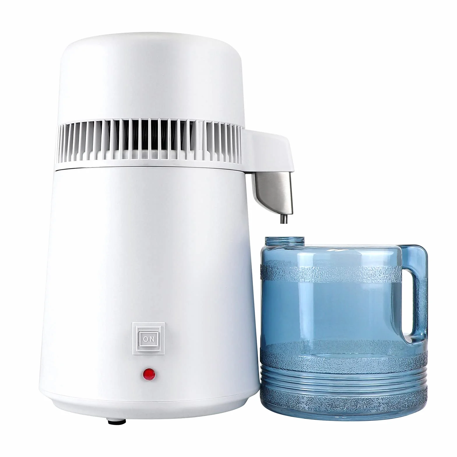 Distillateur d’Eau Professionnel, 750W Purificateur d'eau avec Bouteille Collecte pour Maisons, Bureaux, Laboratoires, Hôpitaux, Cliniques Dentaires