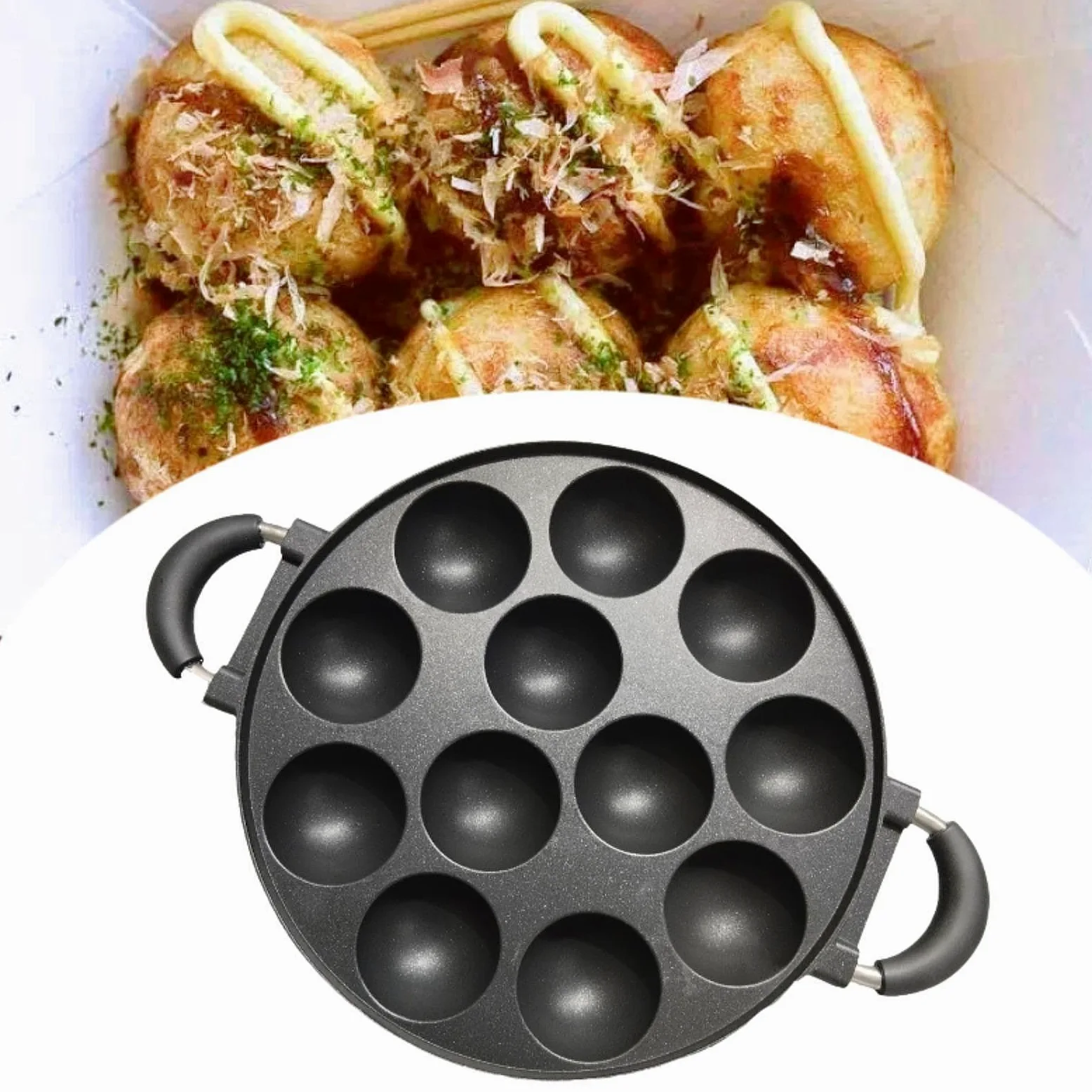 Pan de Cuisson Antiadhésive pour L'utilisation de La Manchette, 12 Trous