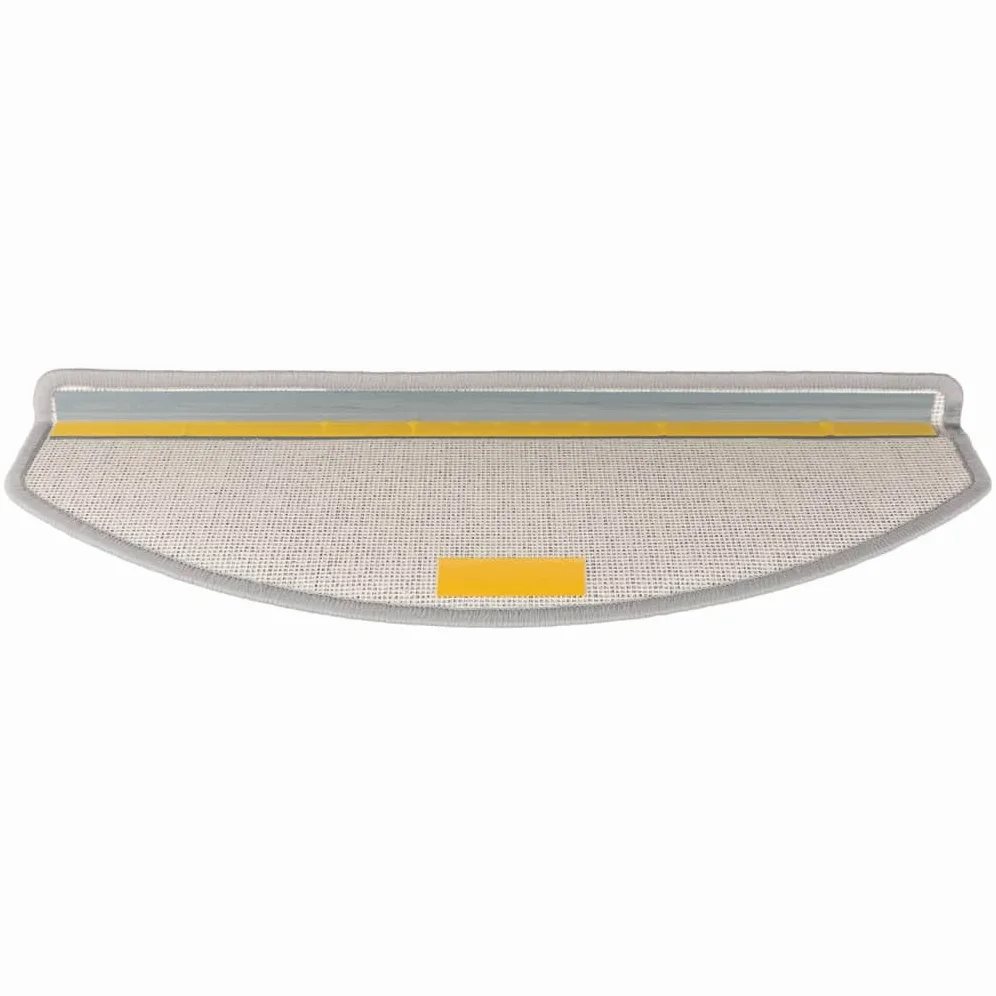 vidaXL 15x Tapis d'Escalier Tapis de Marche d'Escalier Protection d'Escalier Surface Antidérapante Intérieur Maison Gris Clair 65x24x4 cm