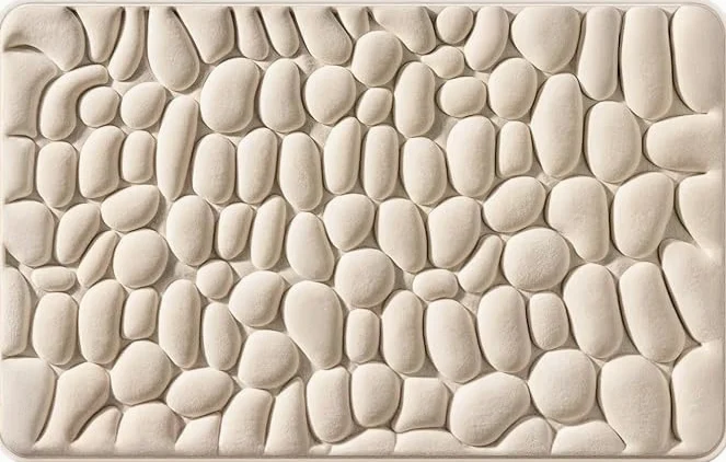SWZEC La Berge Le Tapis De Bain Galet(Beige,40 * 60cm)