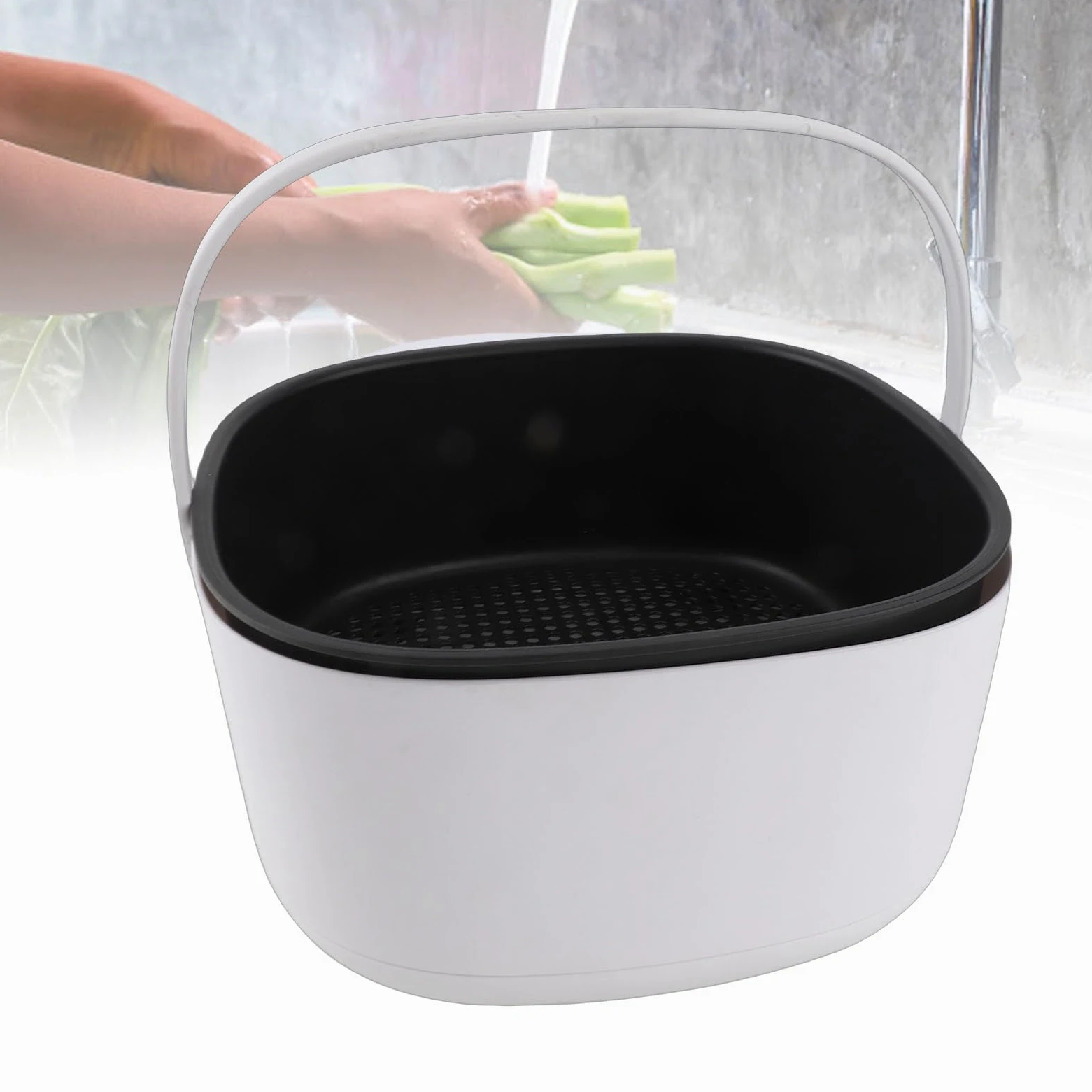 Machine à Laver Les Fruits et Légumes, Nettoyeur de Panier de Lavage de Riz, élimination de la saleté des Aliments à 360 Degrés, Nettoyage pour la Maison, Gadgets de