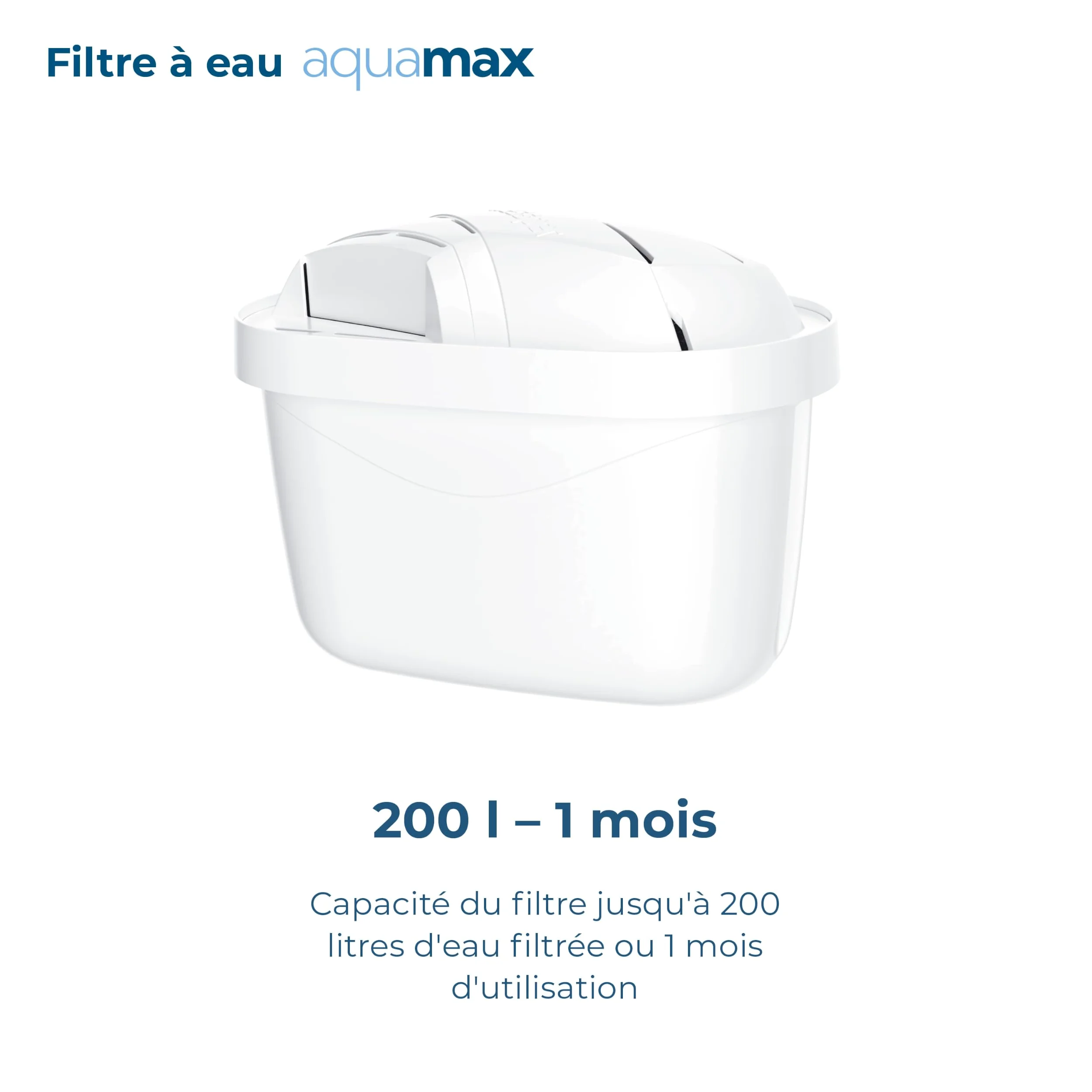 Wessper Carafe Filtrante Verre 3l, Carafe et 5 Filtre - Blanc | carafe filtrante verre et filtre a eau, cartouche filtrante charbon actif eau, BPA Free