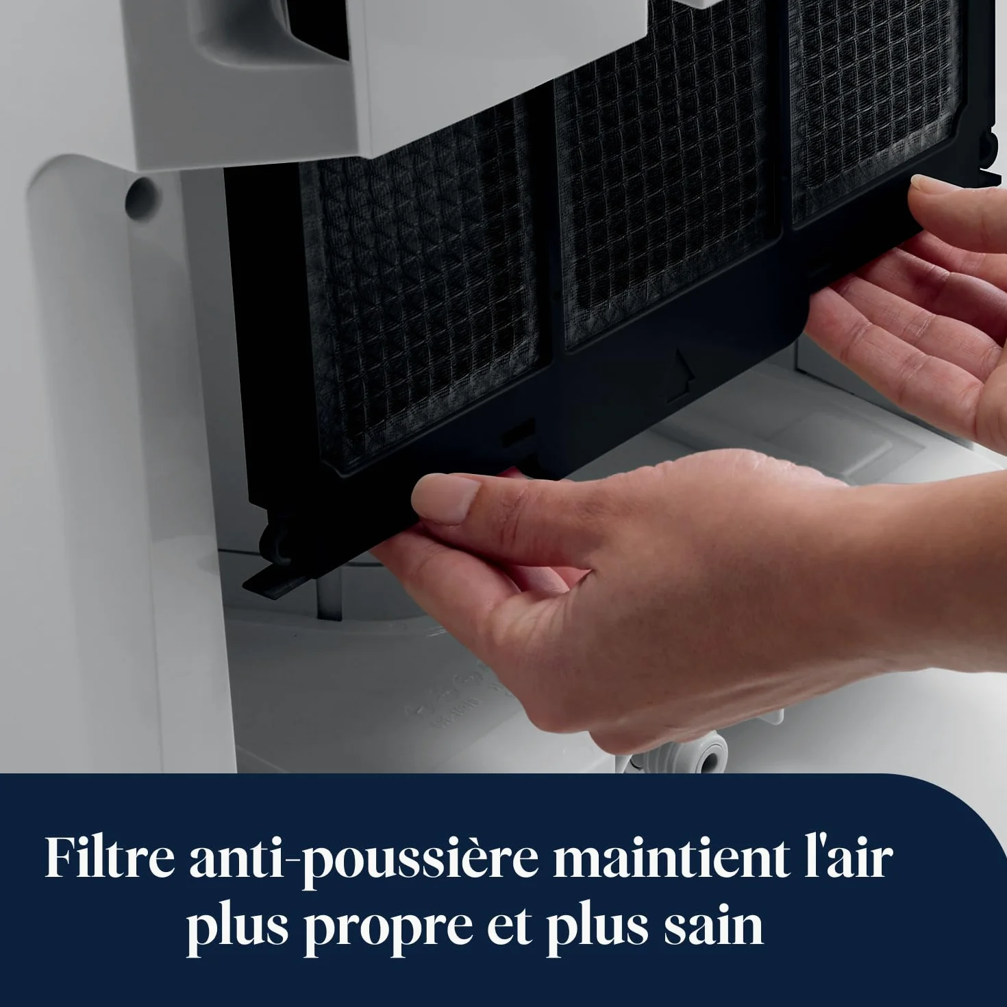 De’Longhi Tasciugo AriaDry - Déshumidificateur Portable pour la Maison, Élimination Humidité 30L/24h, Séchage, Anti-Moisissure, Pompe drainage 5m, Silencieux, Ecran LCD, Minuteur, Blanc (DD230P)