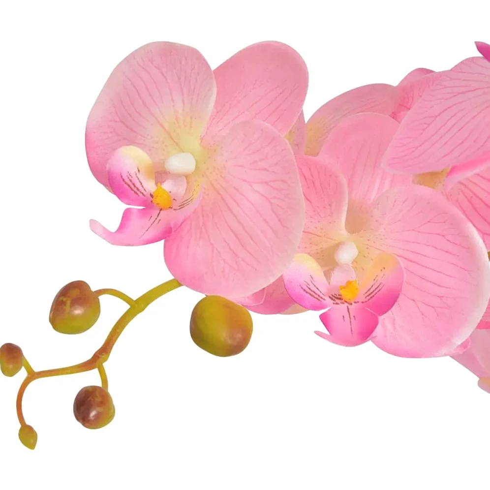 SKM Plante Artificielle avec Pot Orchidée 75 cm Rose-426