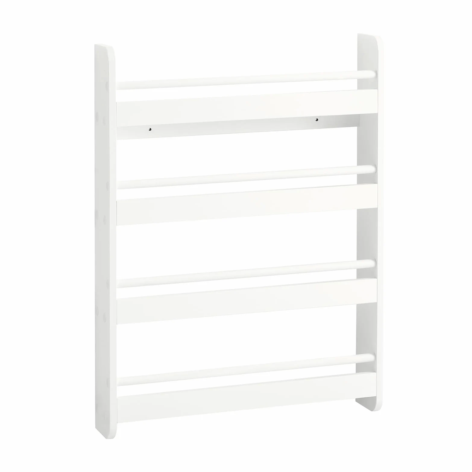 SoBuy KMB08-K-W Bibliothèque Murale Étagère à Livres Enfants Étagère de Rangement avec 4 Étages - Blanc