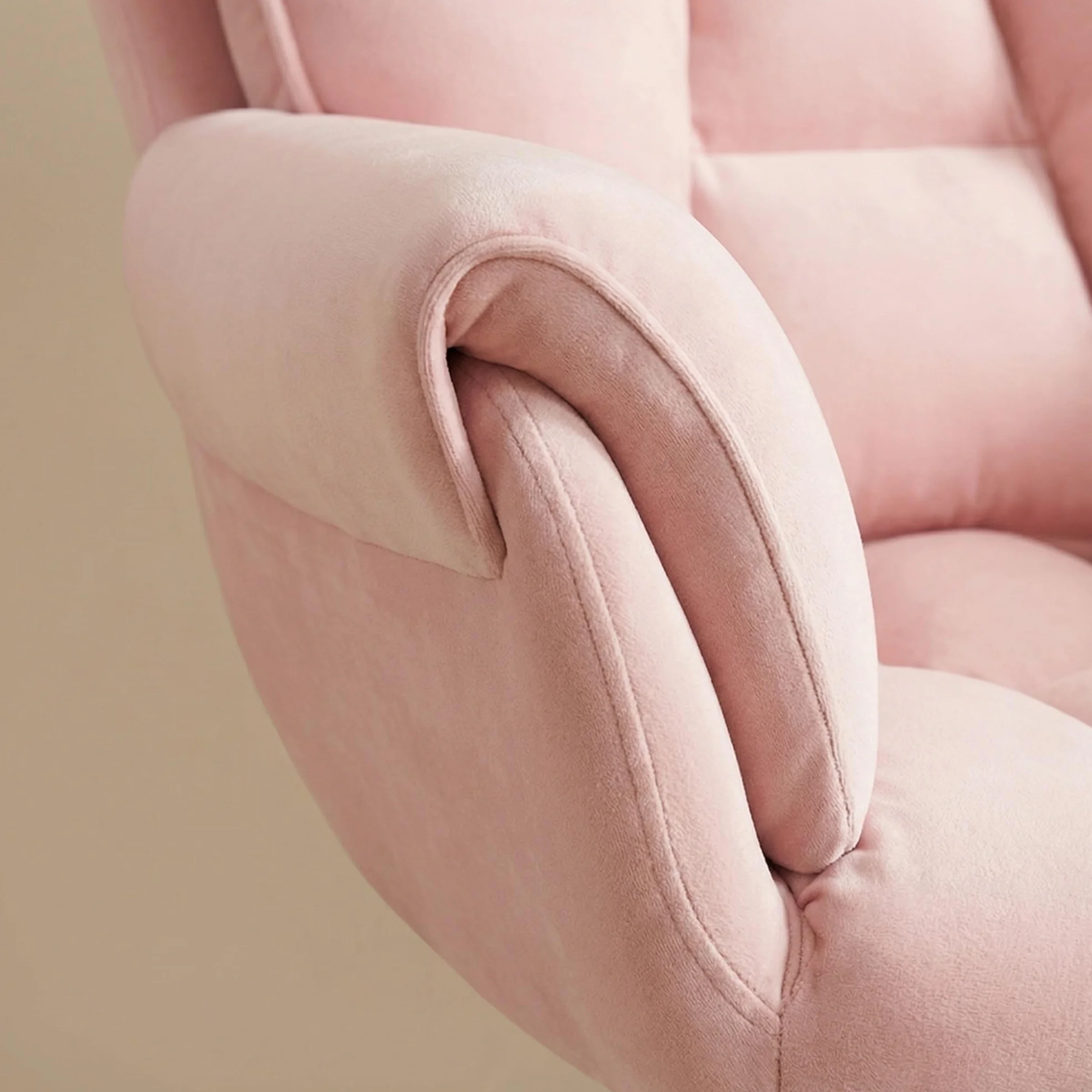Chaise De Bureau, Coiffeuse À roulettes, Réglable en Hauteur, Capacité Charge Jusqu'à 120 Kg, for Domicile, Chambre Coucher, Cadeau(Pink)