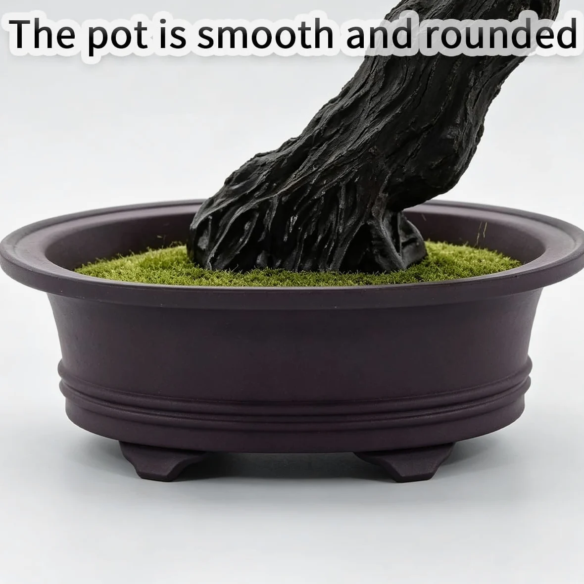 Fausse Plante Bonsaï avec Pot, Plantes Décoratives, Faux Arbre sans Eau | Arbres topiaires artificiels, fausse plante bonsaï, fausse plante for entrée, chambre à coucher, Table à thé(Grass Green)