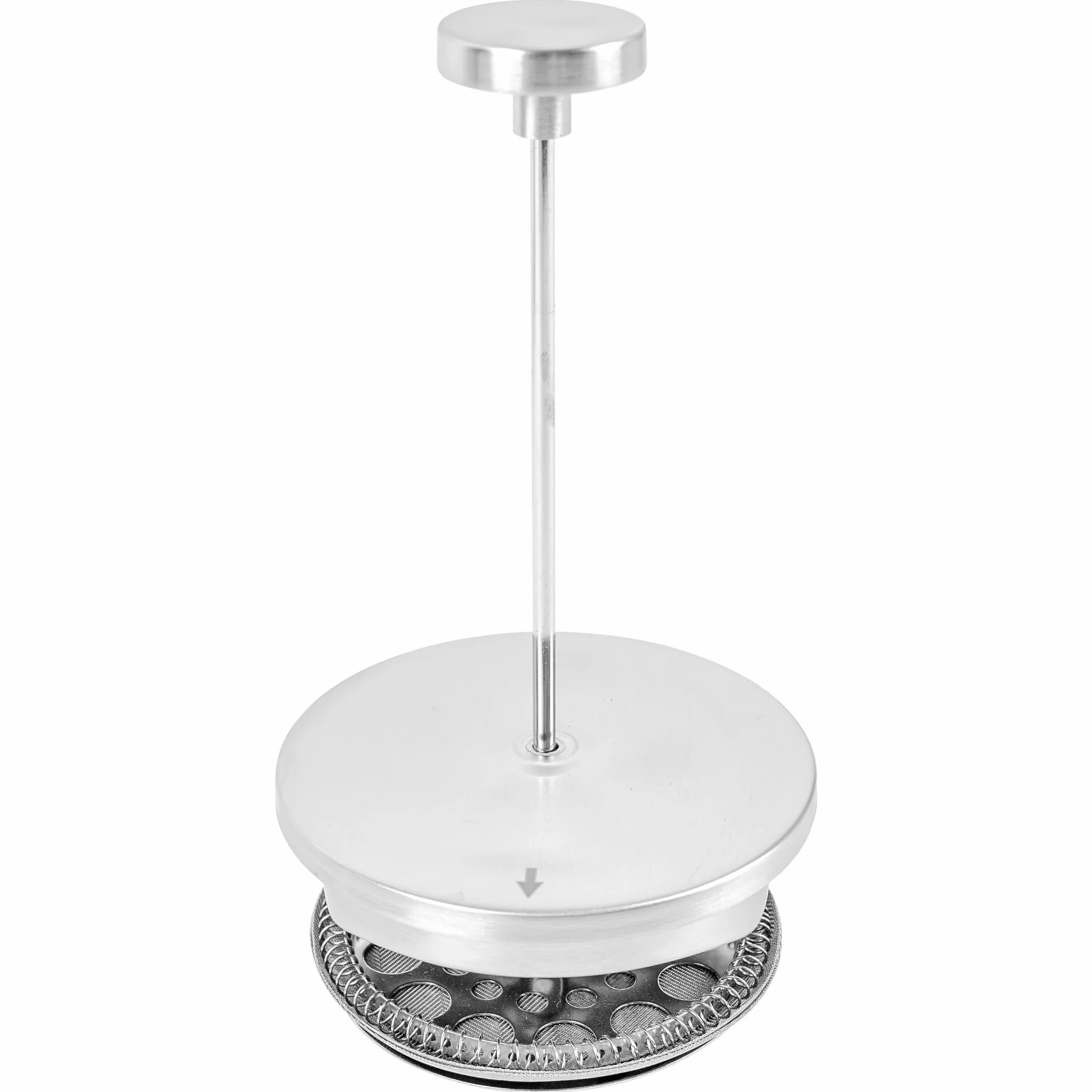 KARL HAUSMANN Cafetière à Piston Inox 1 L, Argent | French press isotherme 1000 ml à double paroi avec filtre multicouche, env. 8 tasses, pour café, thé et plantes