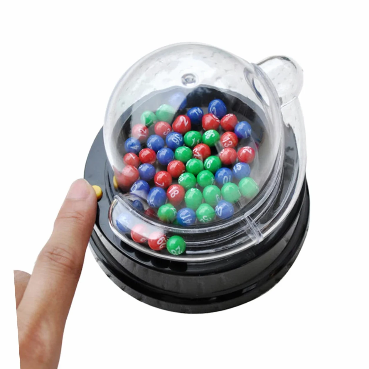 ifundom Machine à Loto Machine à Boules de Loterie pour Âges Variés Design Transparent Résultat Équitable Jeux de Société et Karaoké
