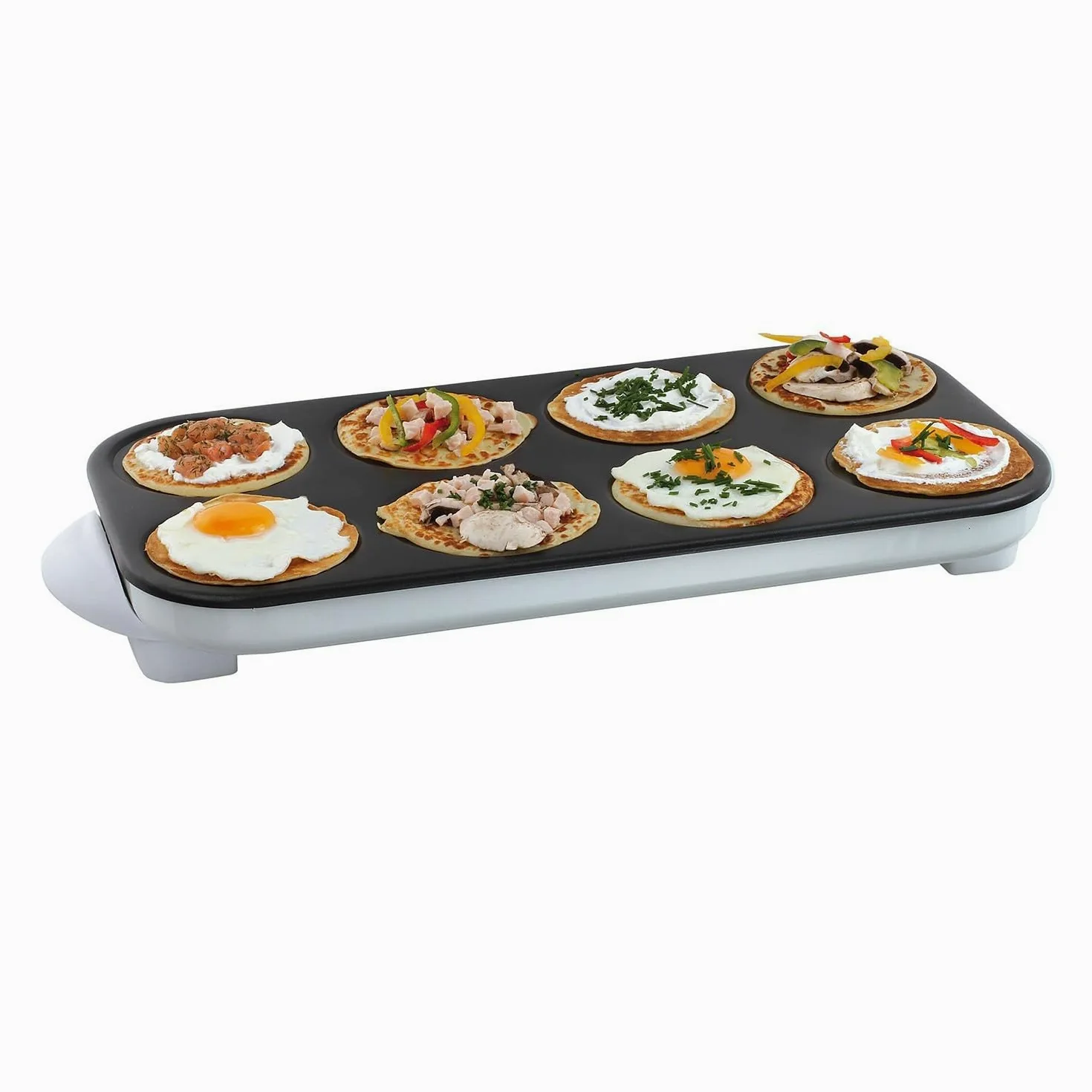 Crêpière Maxi crêpes/Pancakes Party avec revêtement Anti-adhésif - 8 Personnes - 1500W DOC186