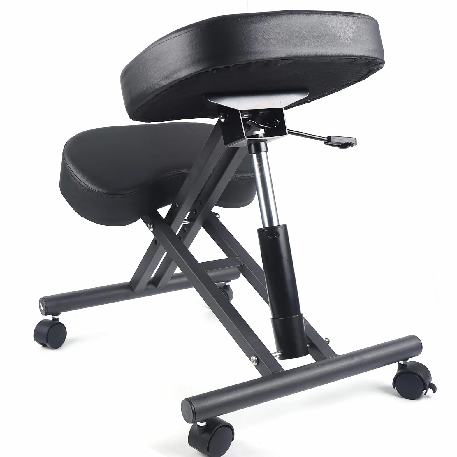 Chaise genoux, ergonomique, réglable, pour la maison, le bureau, peut contenir jusqu'à 250 kg, noire
