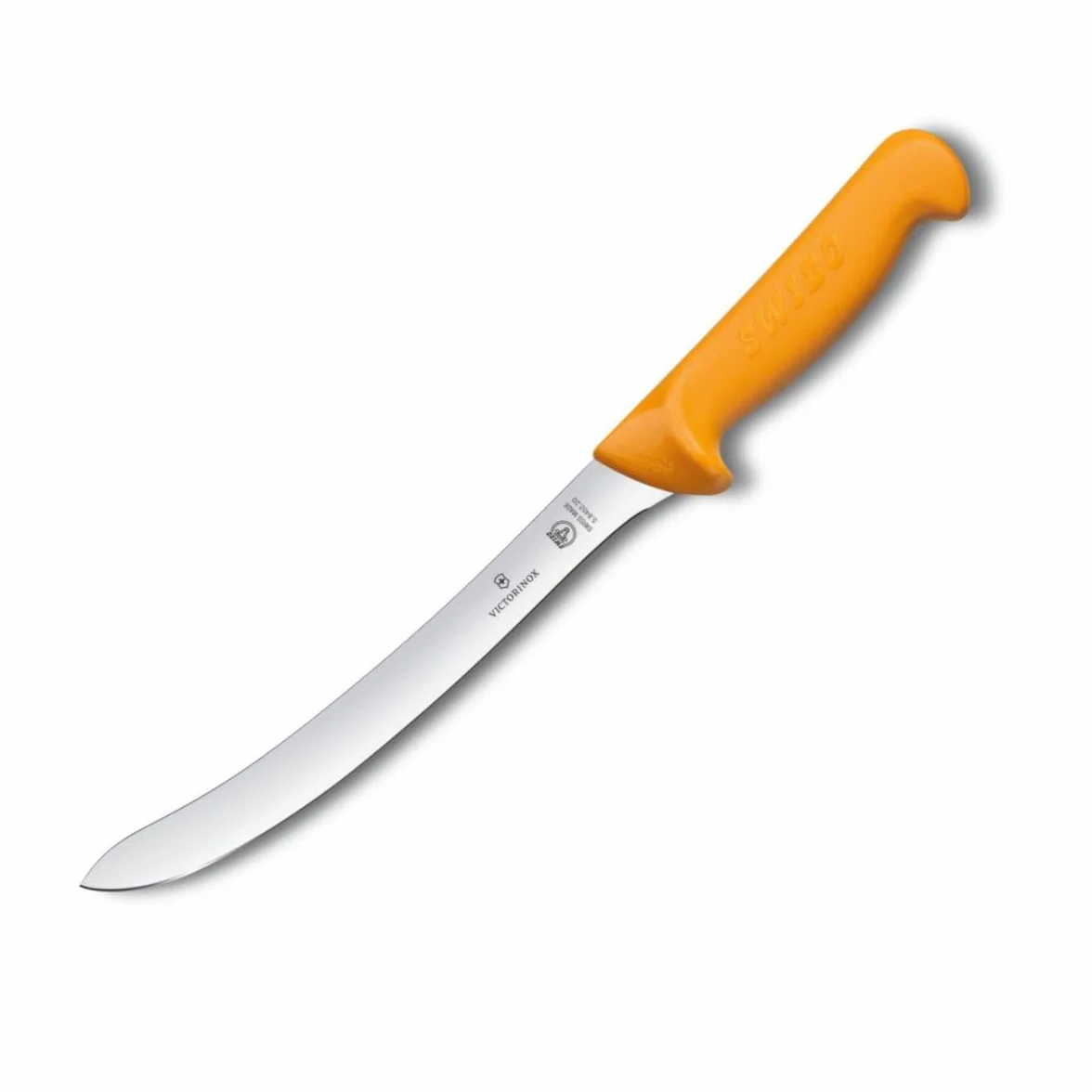 Victorinox Swibo Couteau de Cuisine/à Poisson, Lame de 20 Cm, Tranchant Normal, Lame Flexible, Jaune