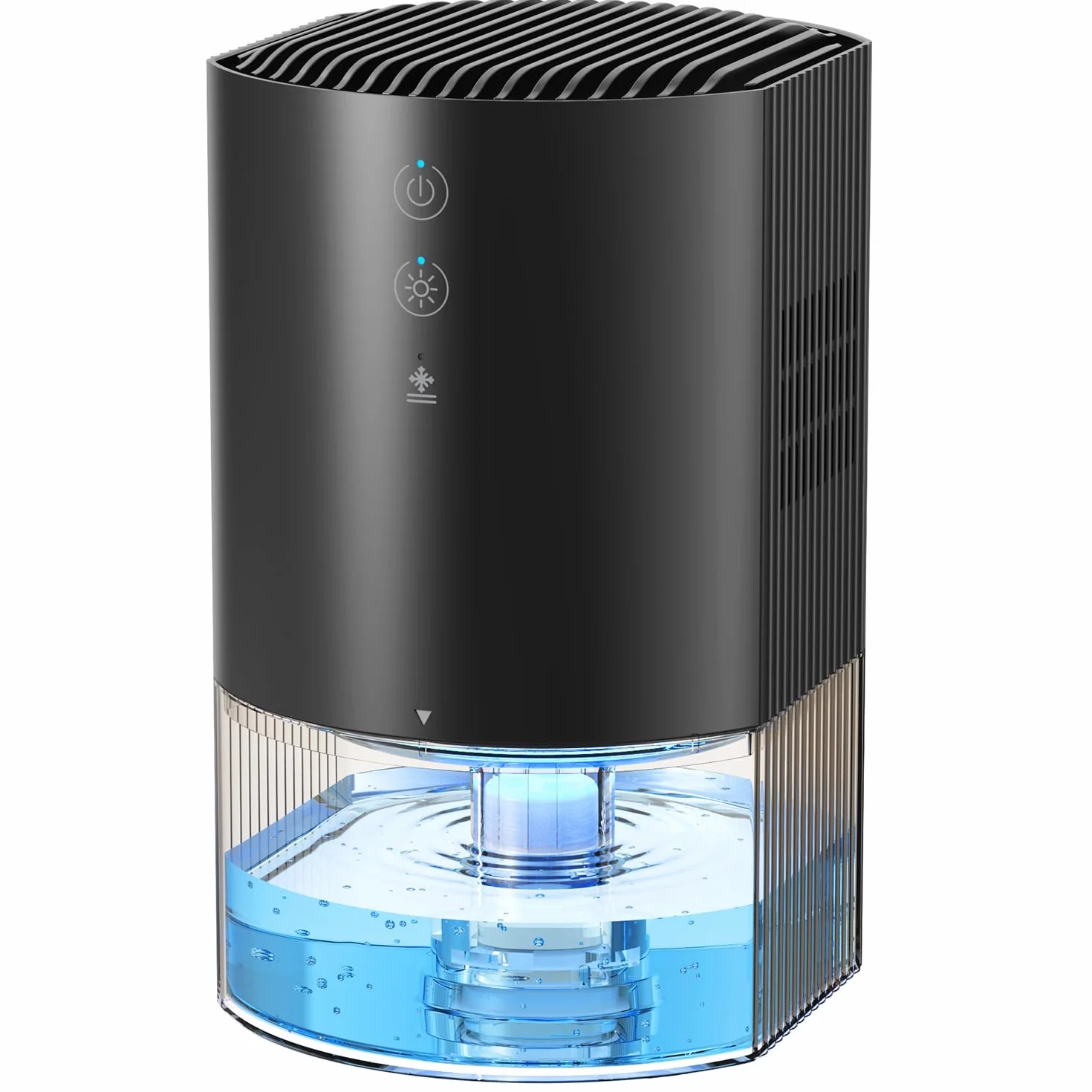 AROEVE Deshumidificateur d Air 990ml, Petit Déshumidificateur Électrique Compact et Silencieux pour Chambre à Coucher Avec 7 Couleurs de Lumière, Arrêt Automatique, Protection Contre le Dégivrage